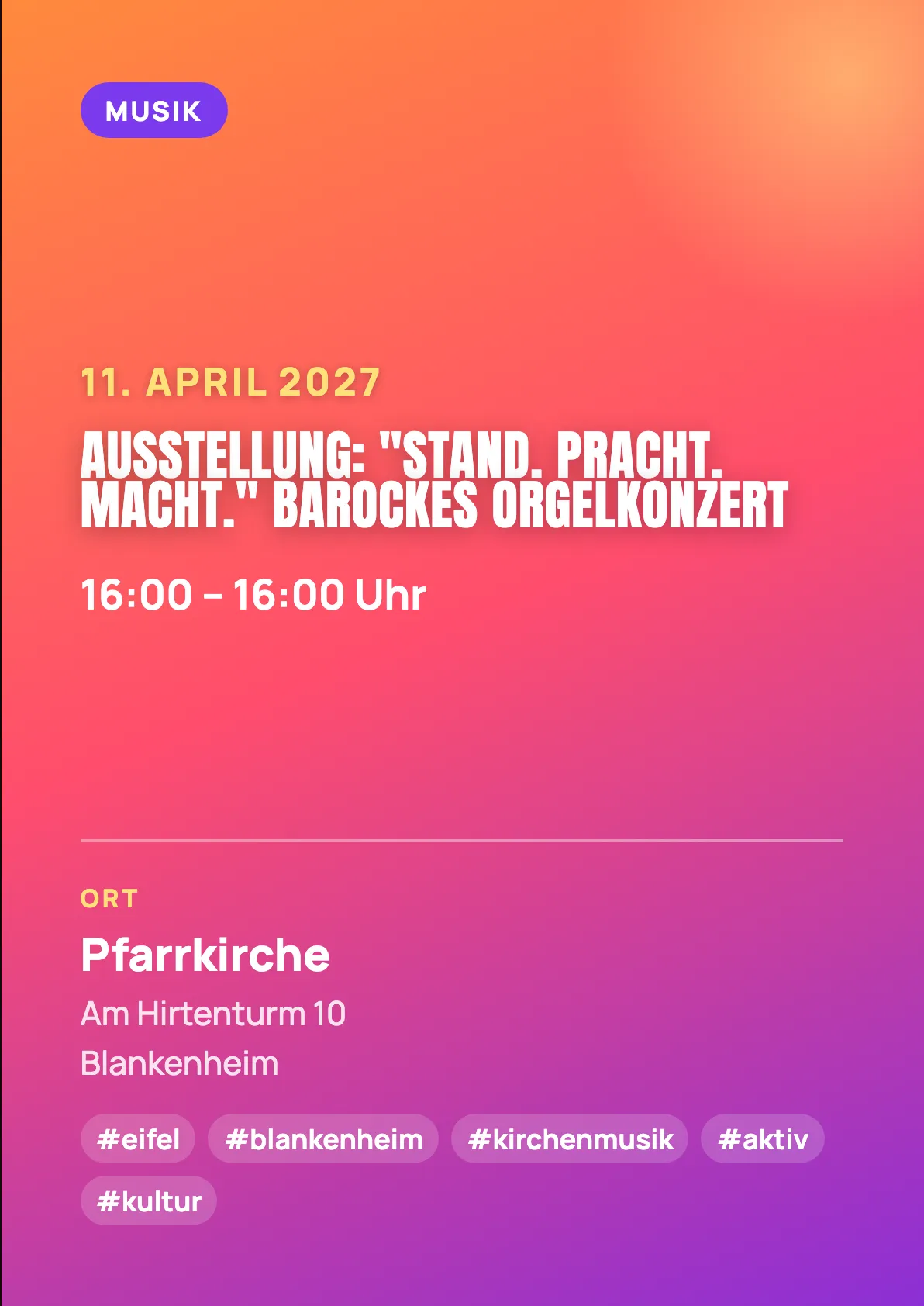 Veranstaltungsflyer