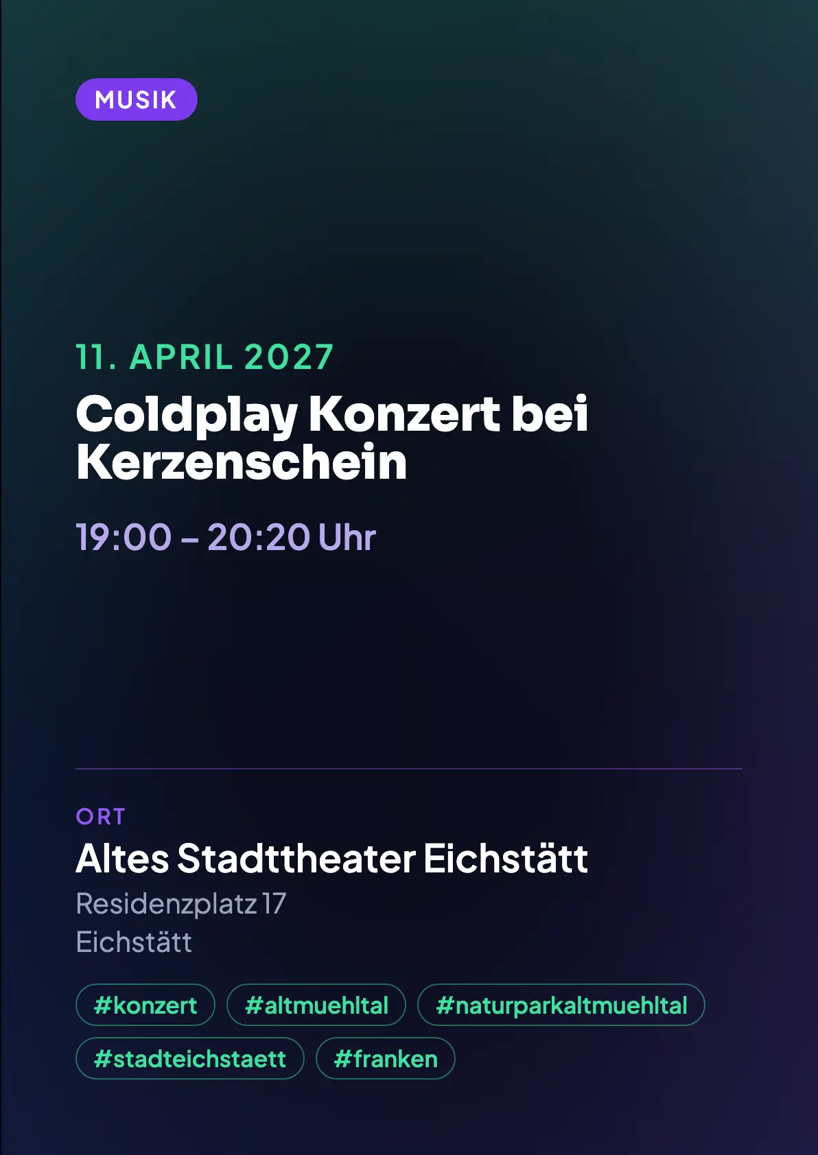 Veranstaltungsflyer