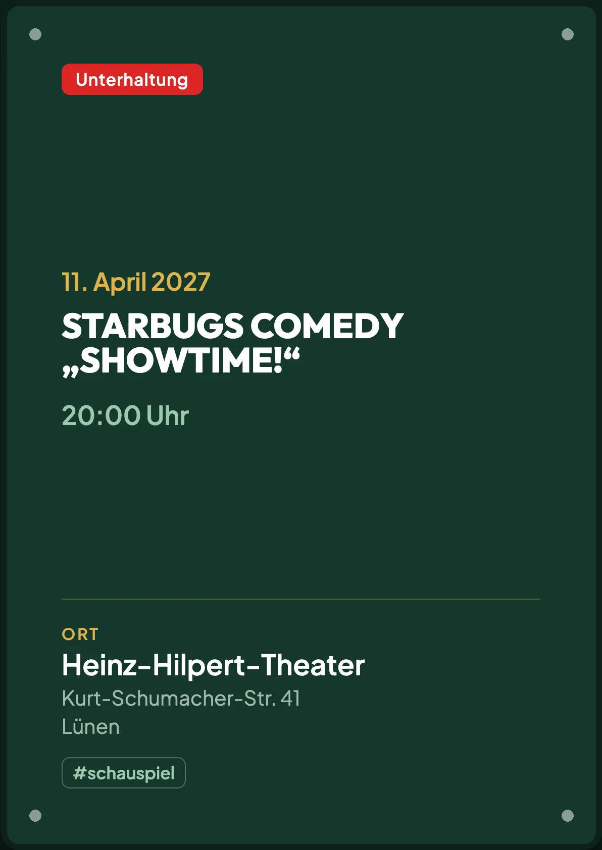 Veranstaltungsflyer