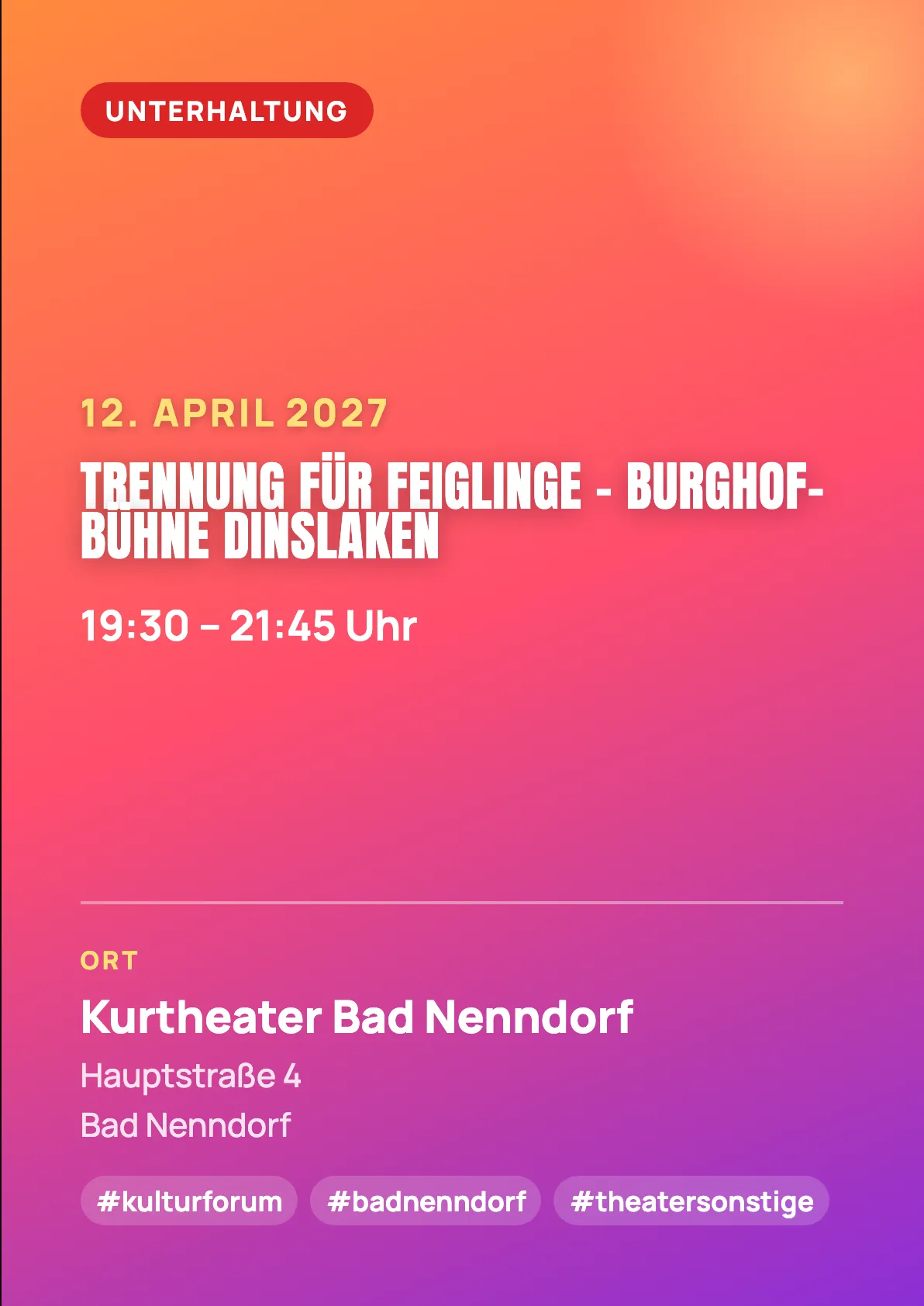 Veranstaltungsflyer