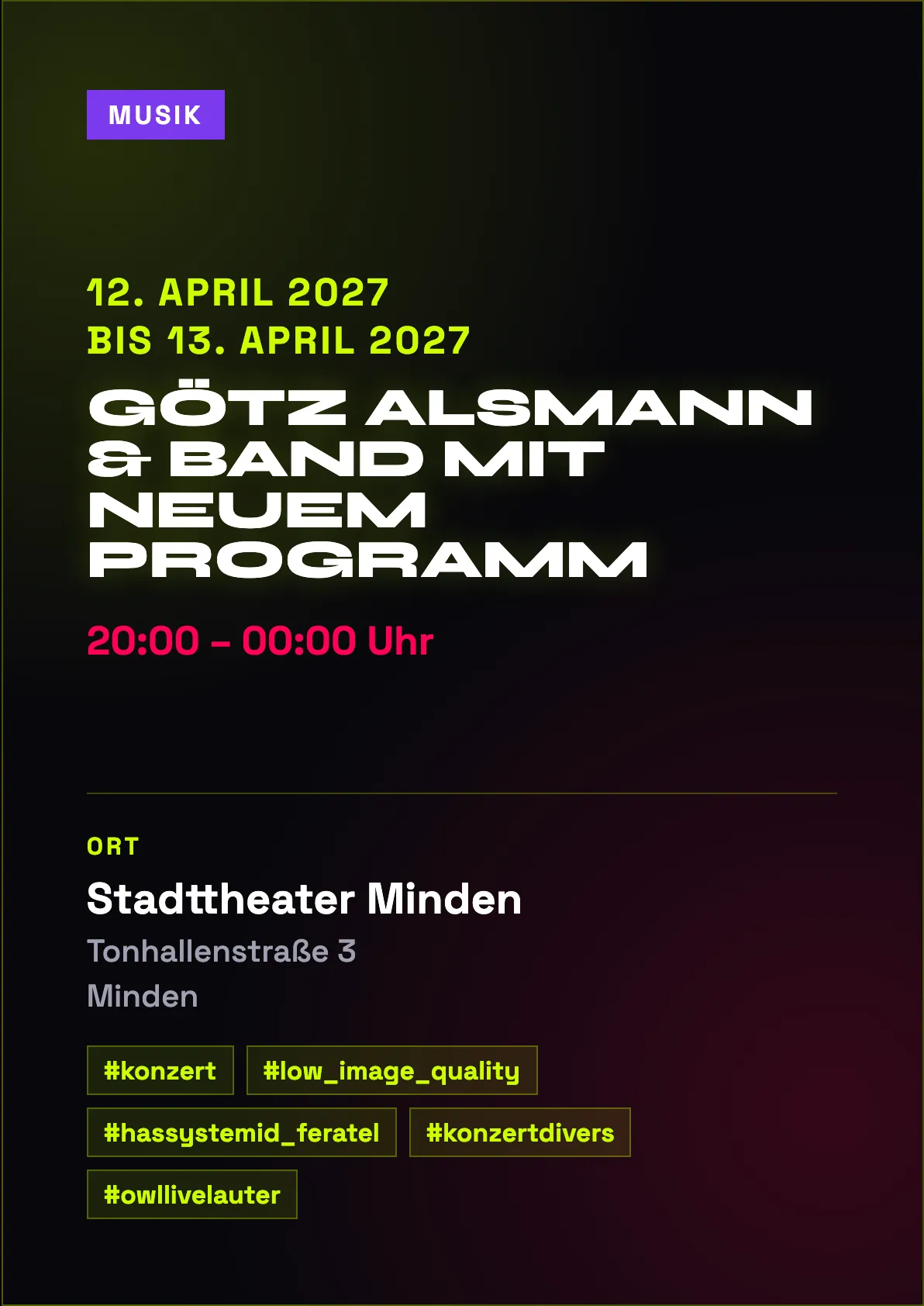 Veranstaltungsflyer