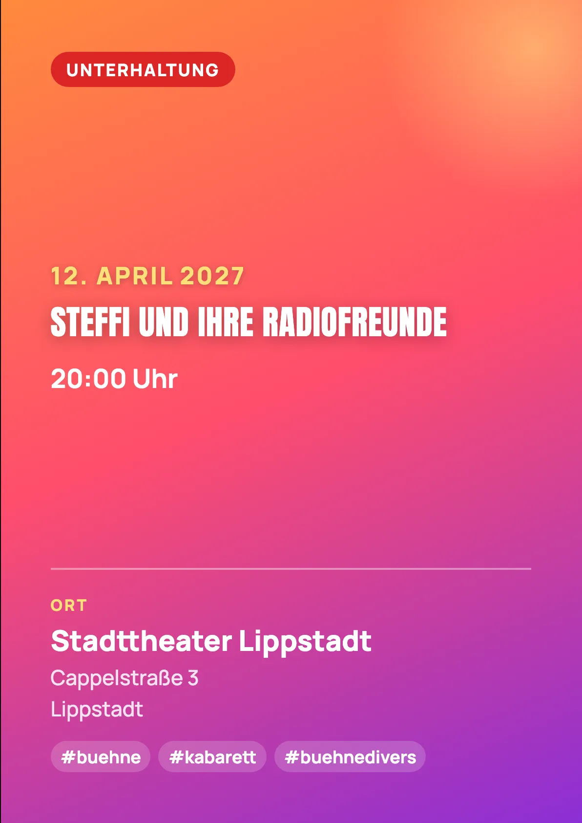 Veranstaltungsflyer