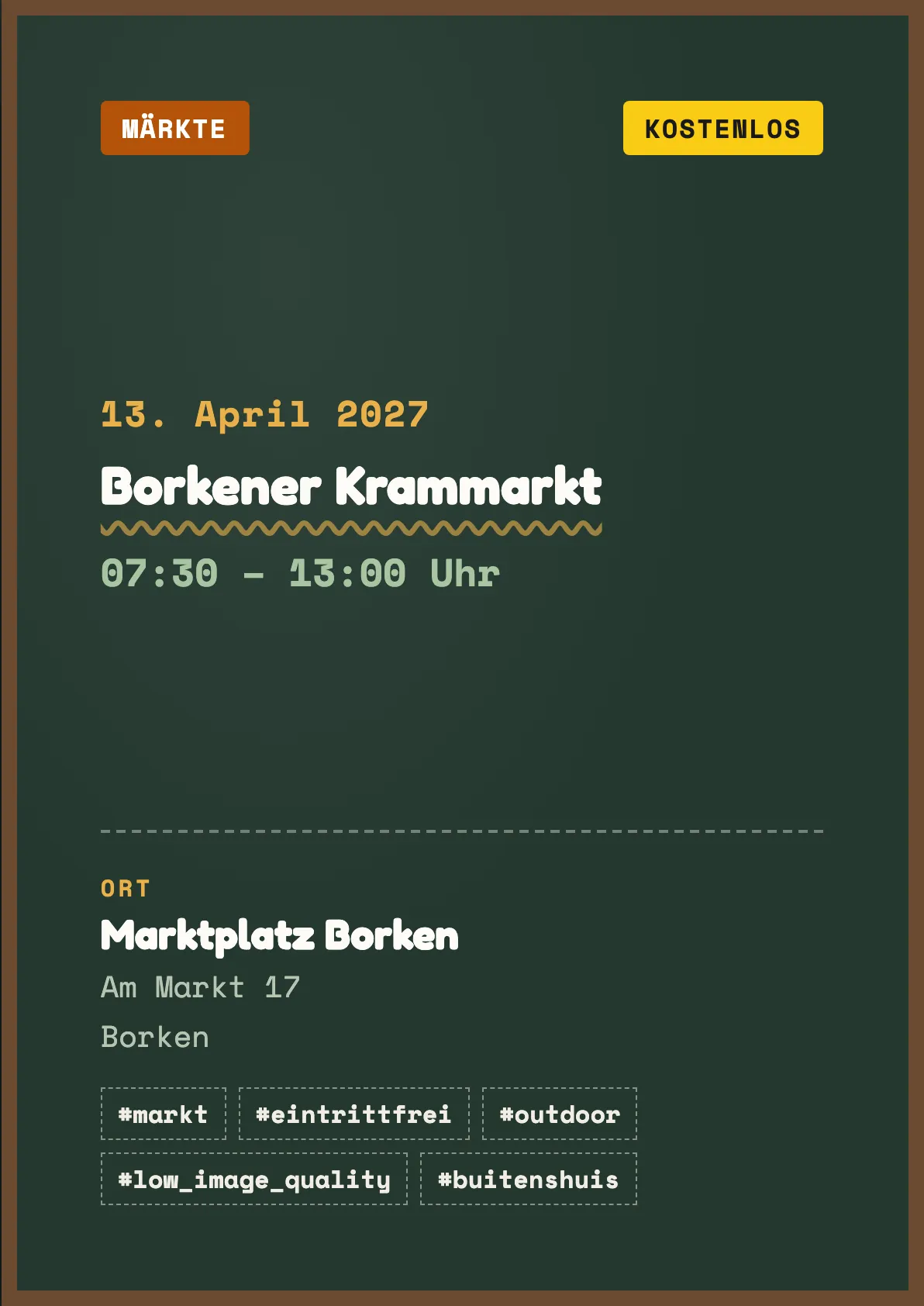 Veranstaltungsflyer