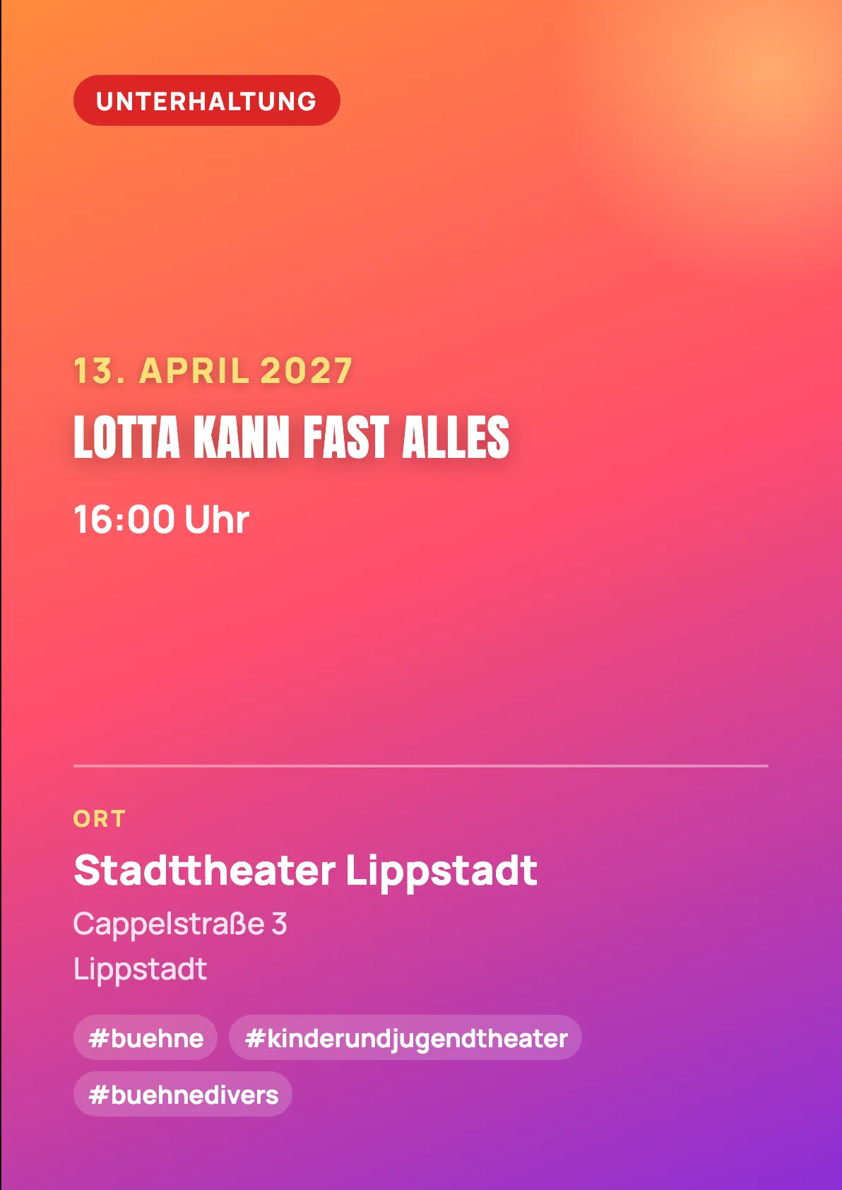 Veranstaltungsflyer
