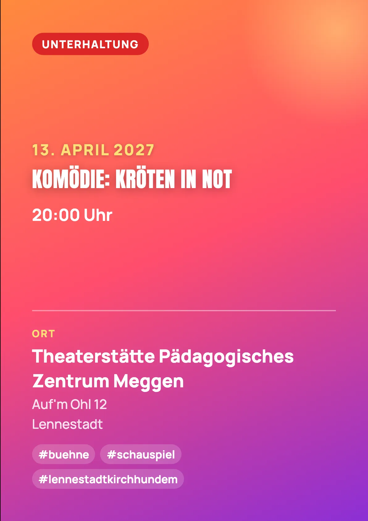 Veranstaltungsflyer