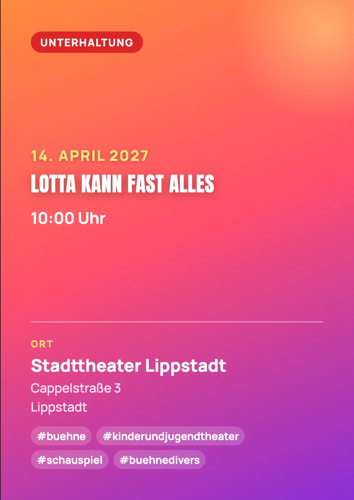 Veranstaltungsflyer