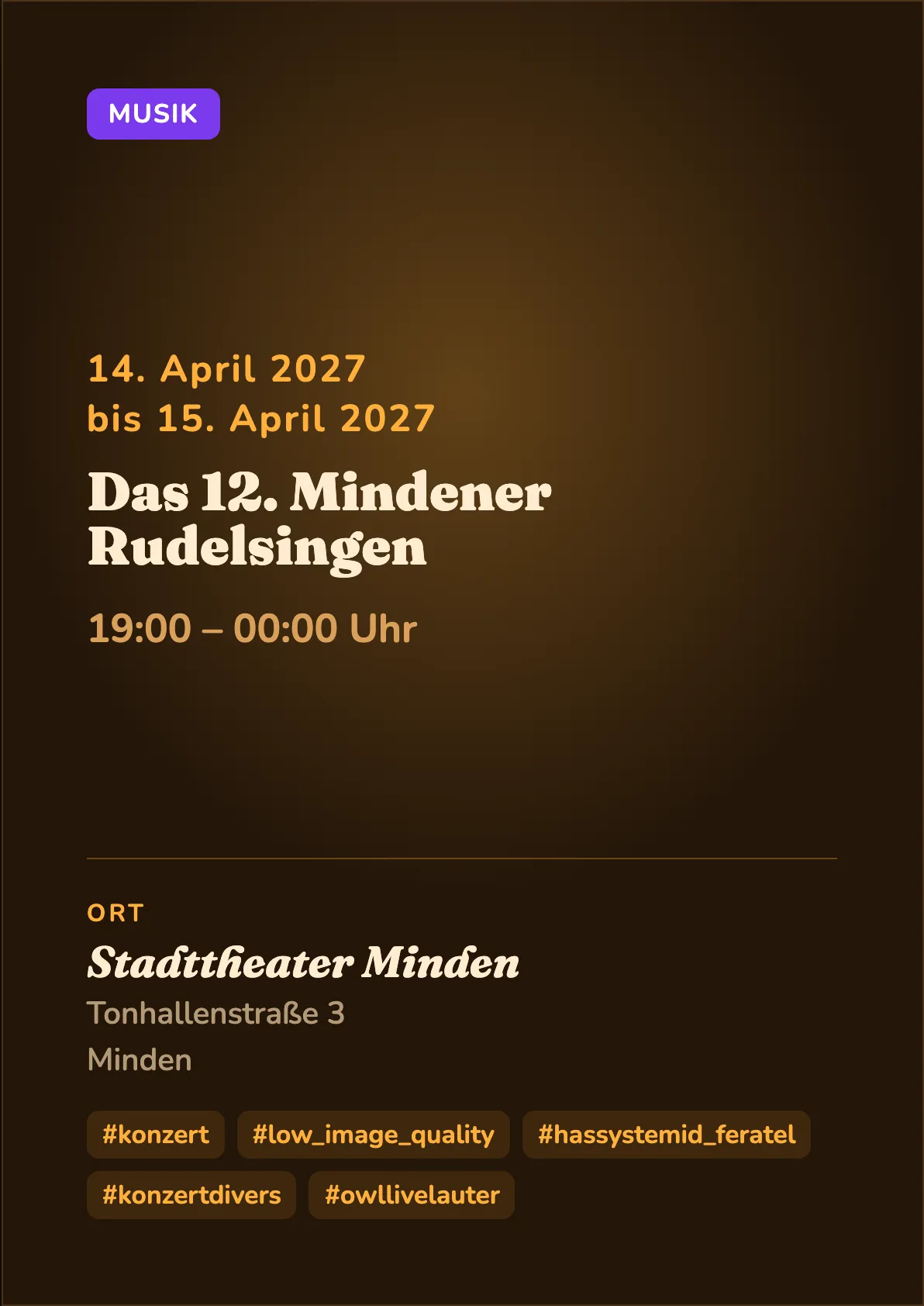 Veranstaltungsflyer