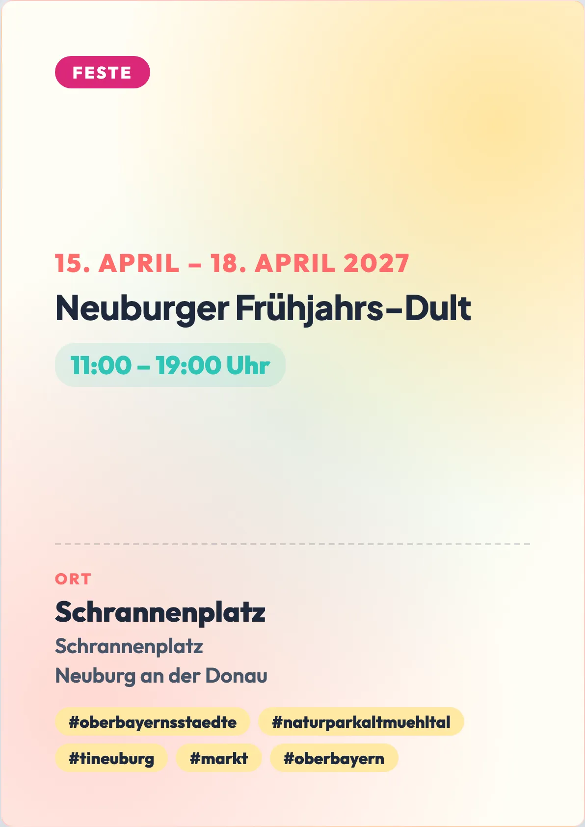 Veranstaltungsflyer
