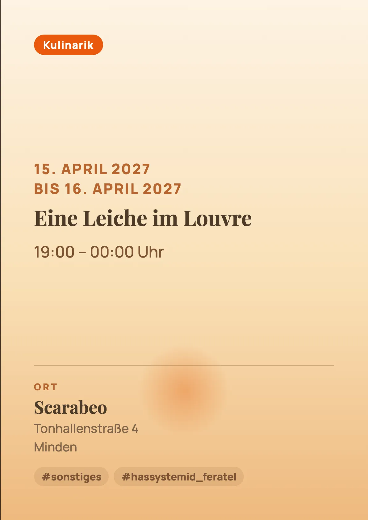 Veranstaltungsflyer