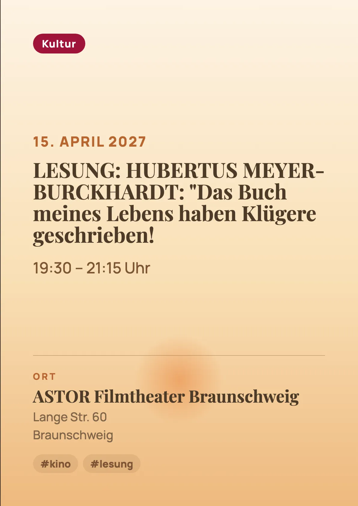 Veranstaltungsflyer