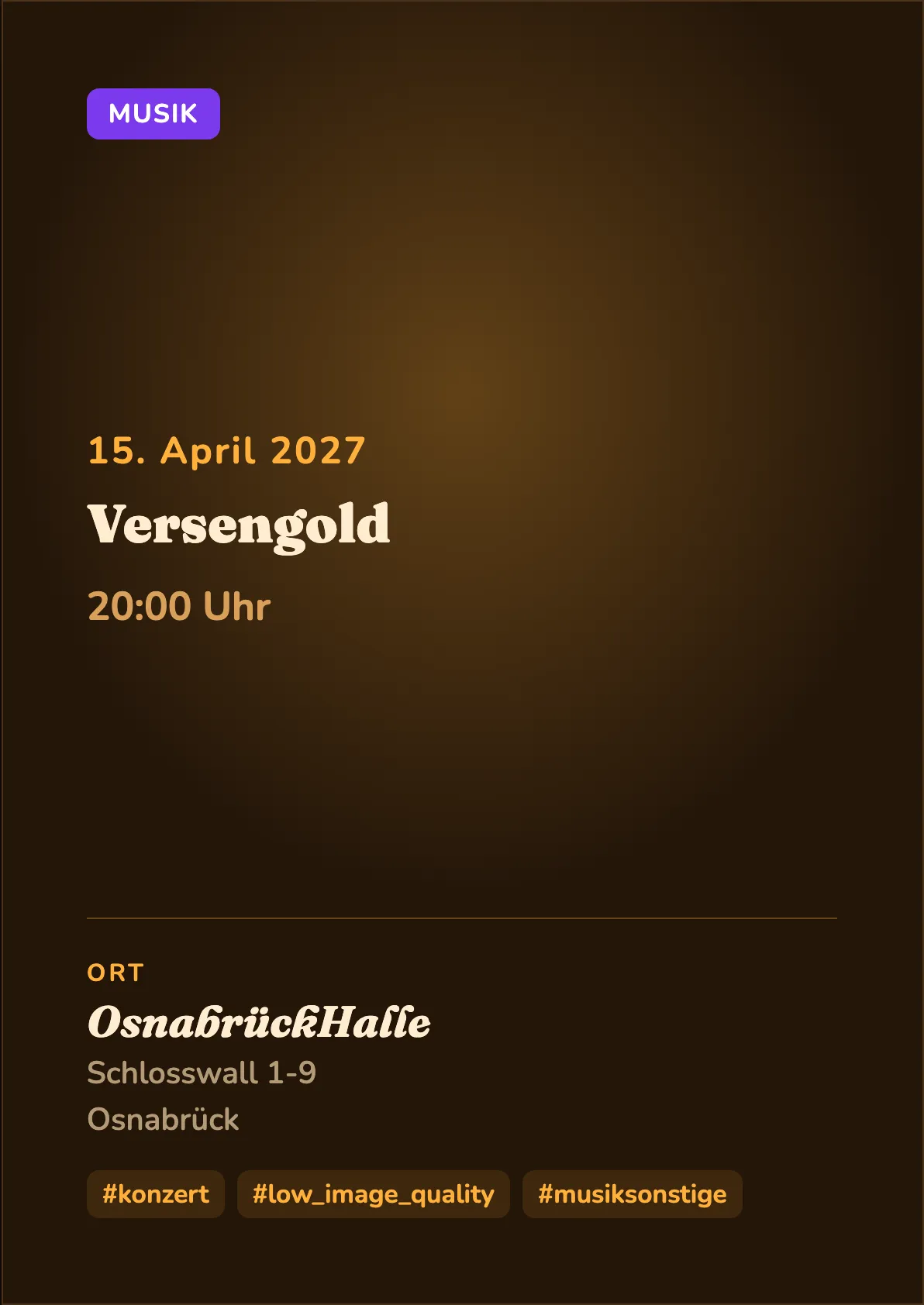 Veranstaltungsflyer