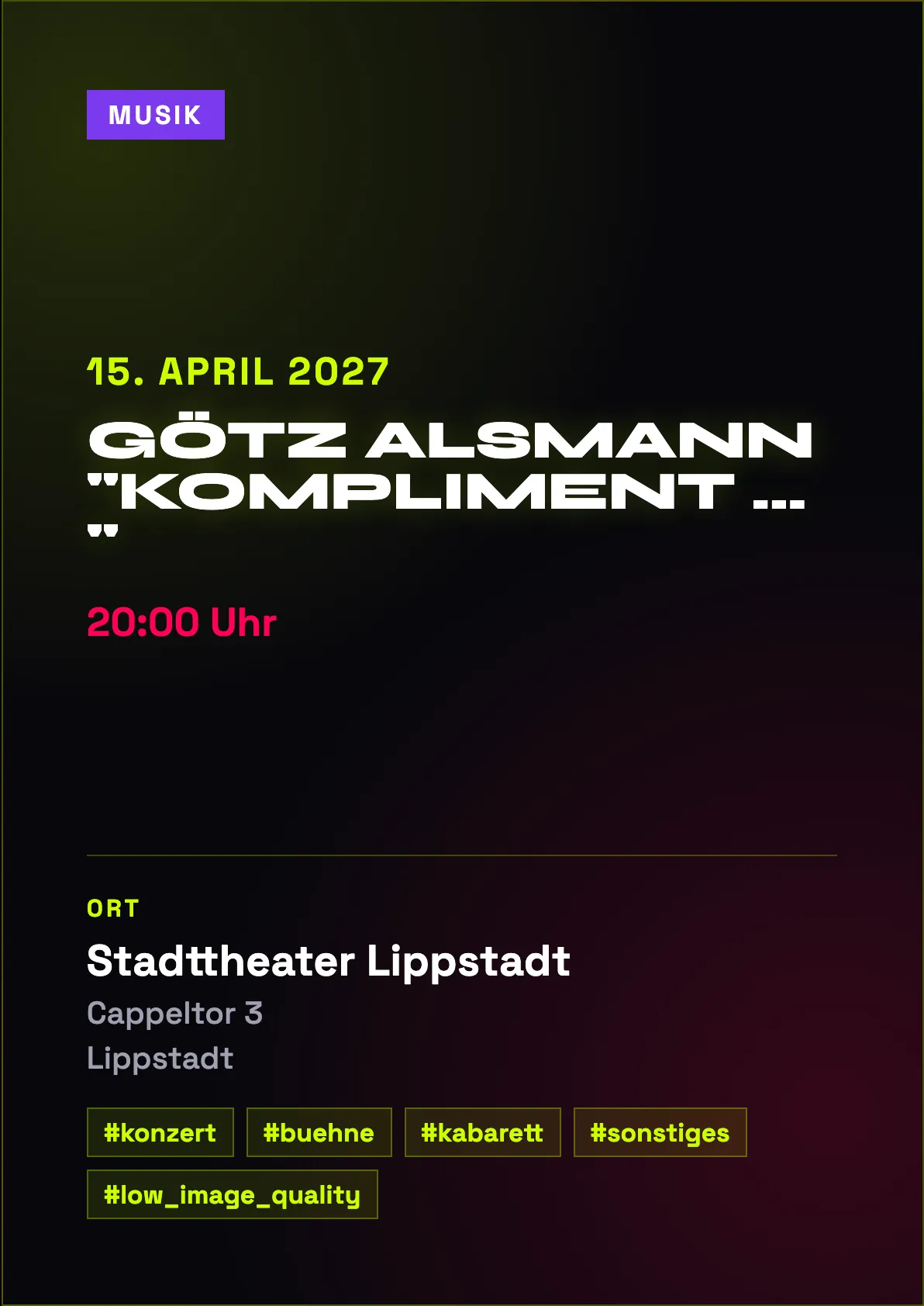 Veranstaltungsflyer