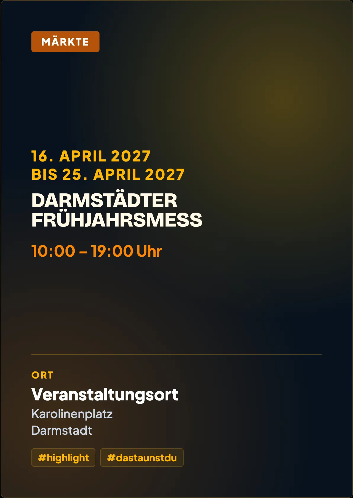 Veranstaltungsflyer
