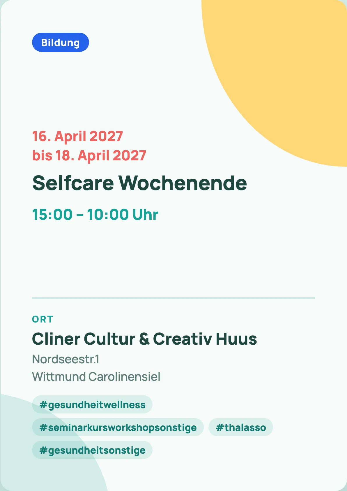 Veranstaltungsflyer