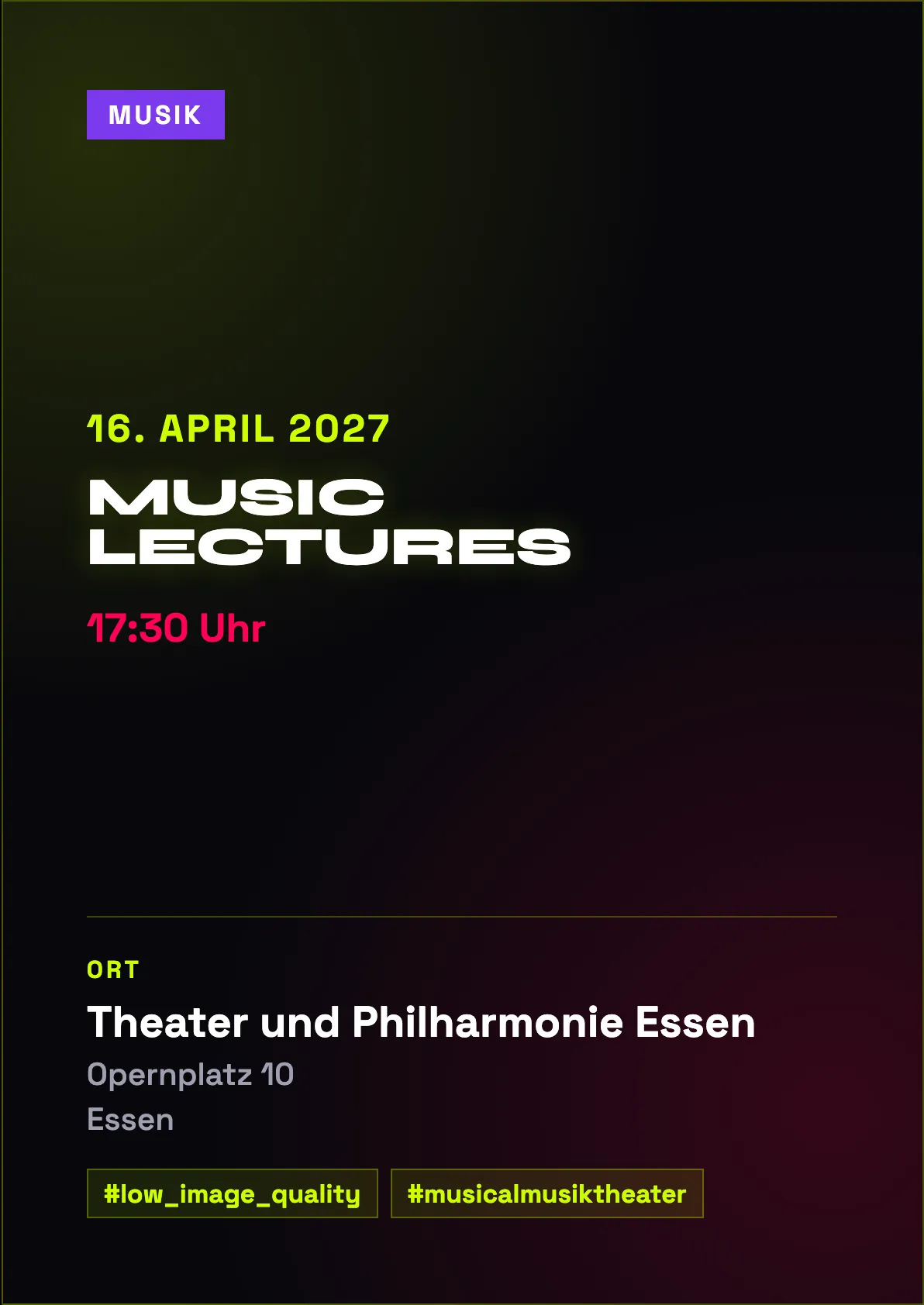 Veranstaltungsflyer