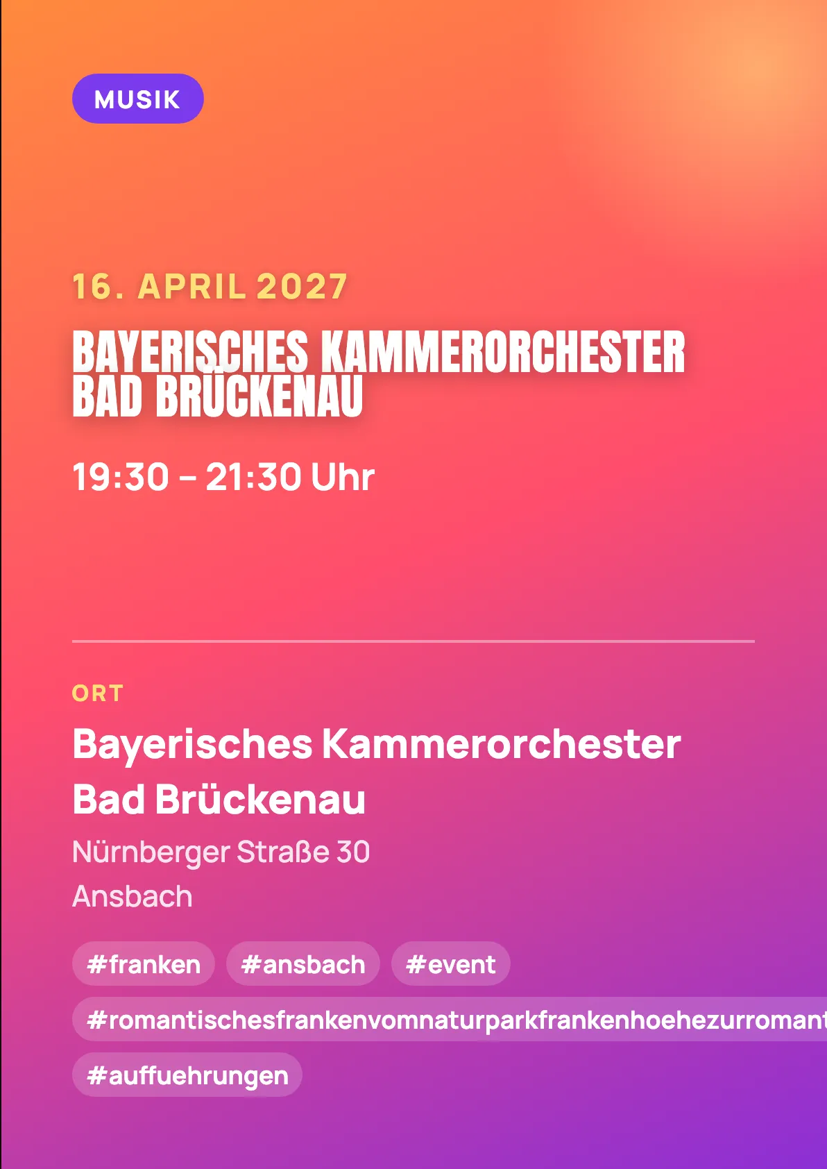 Veranstaltungsflyer