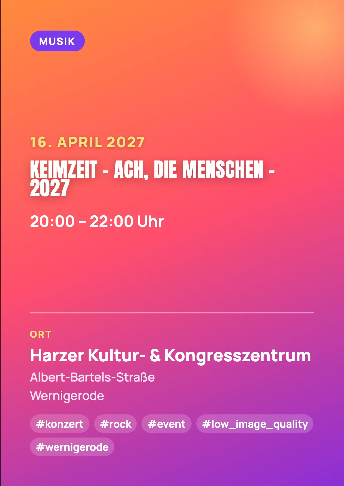 Veranstaltungsflyer
