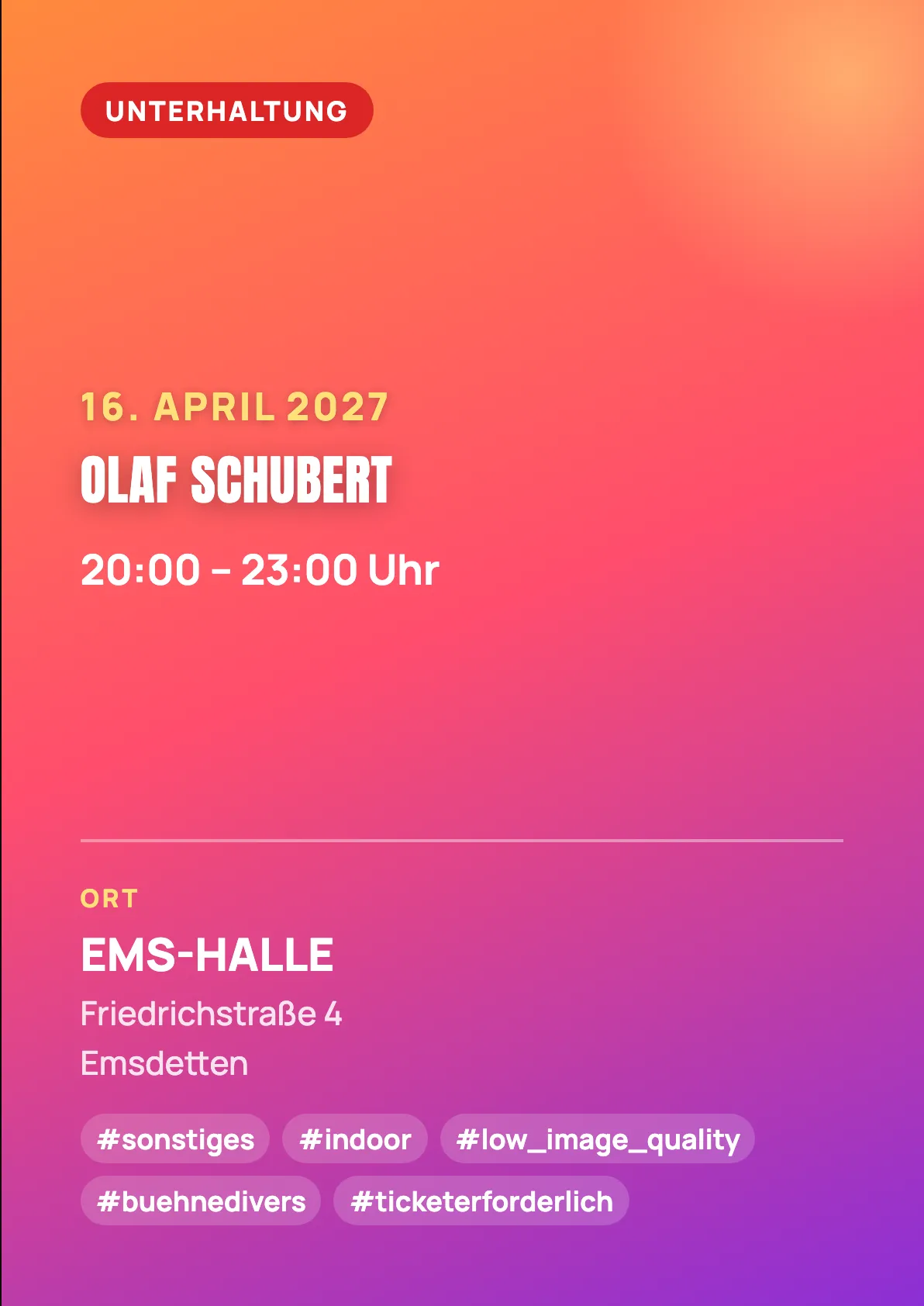Veranstaltungsflyer