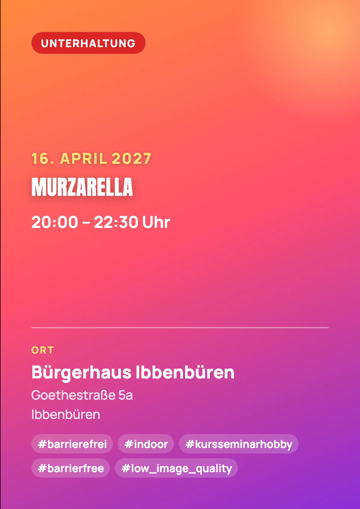 Veranstaltungsflyer