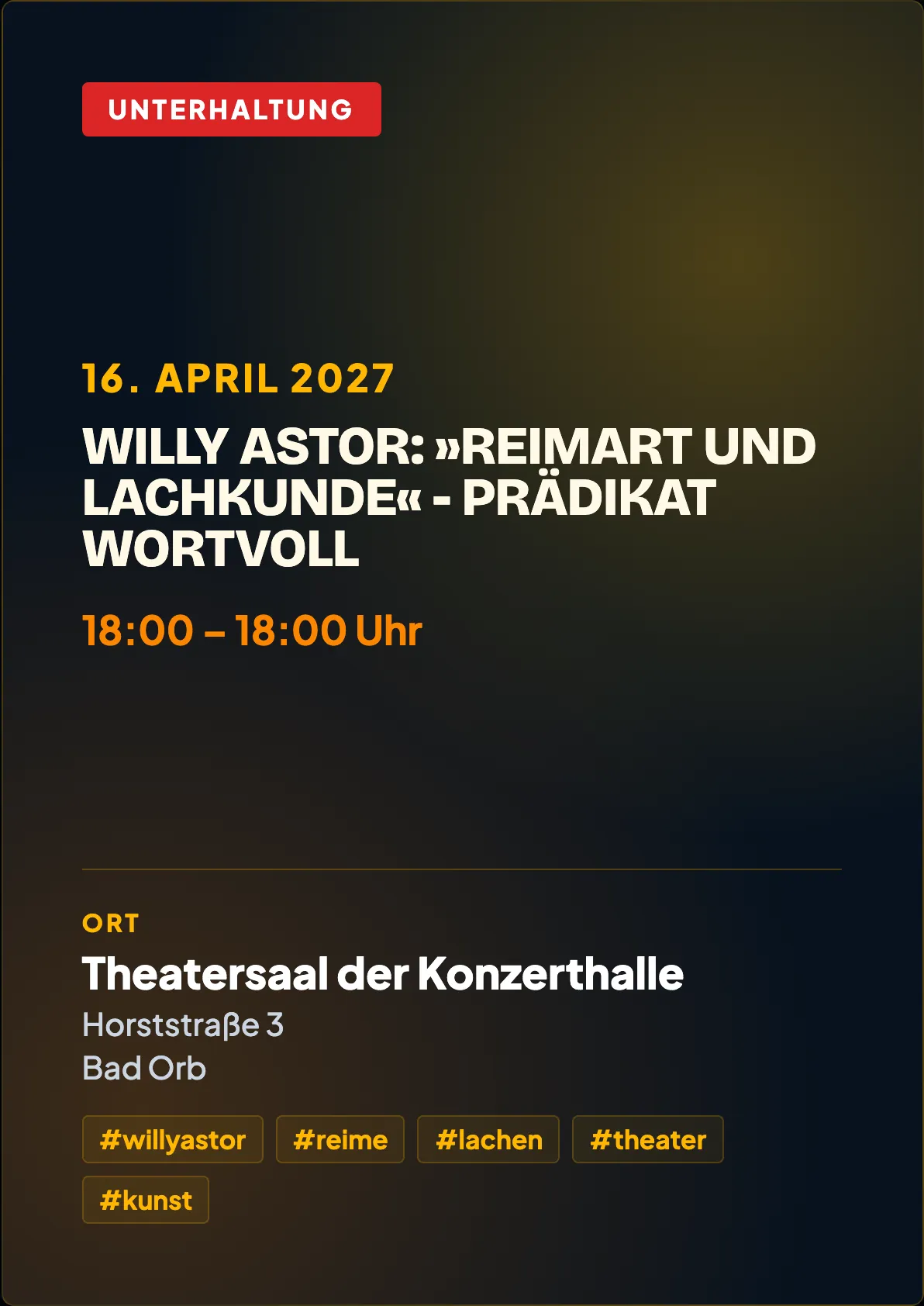 Veranstaltungsflyer