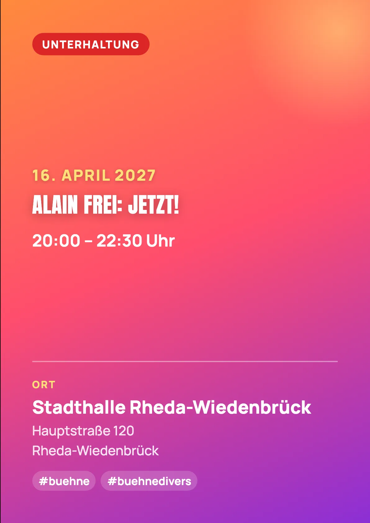 Veranstaltungsflyer