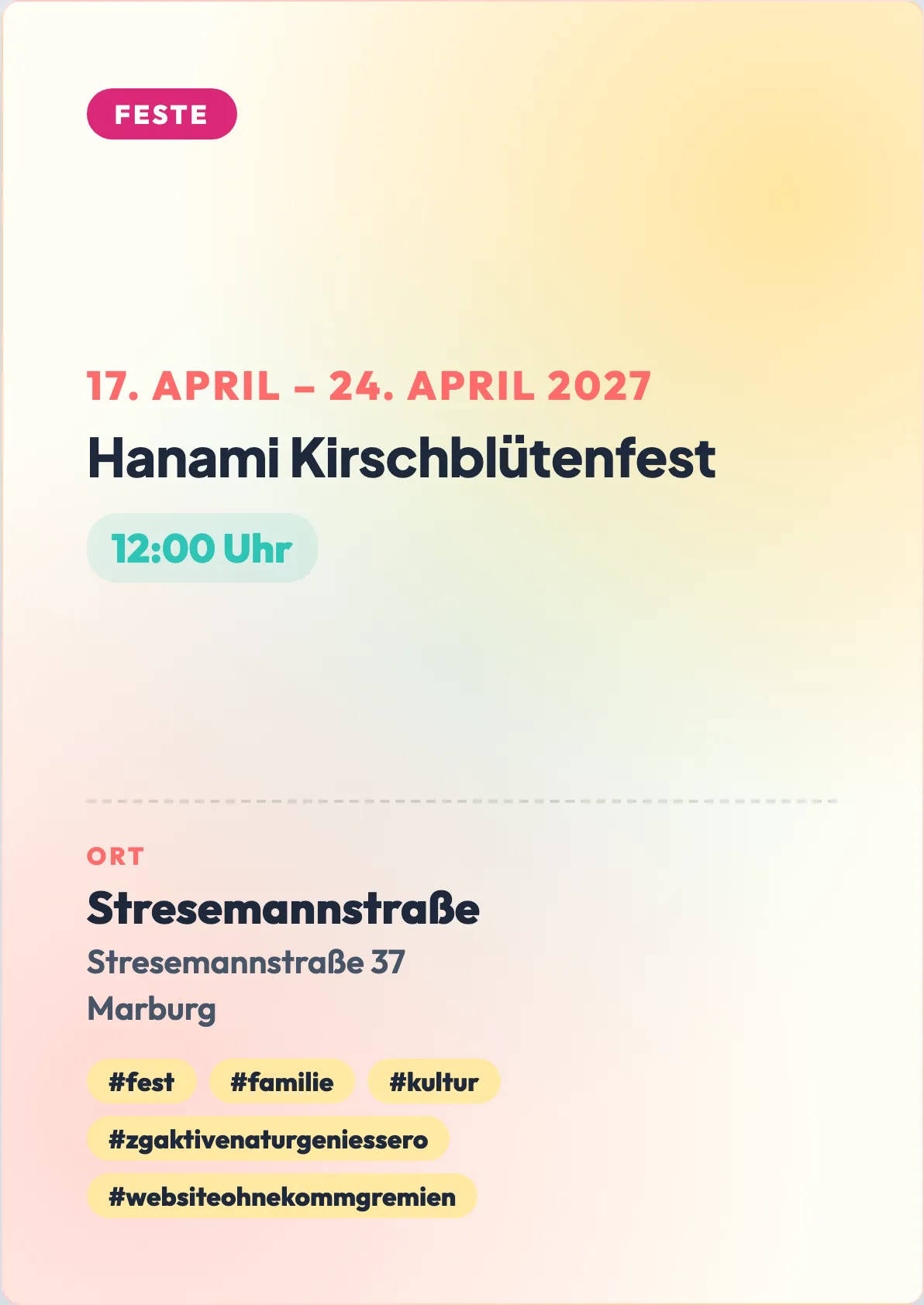 Veranstaltungsflyer