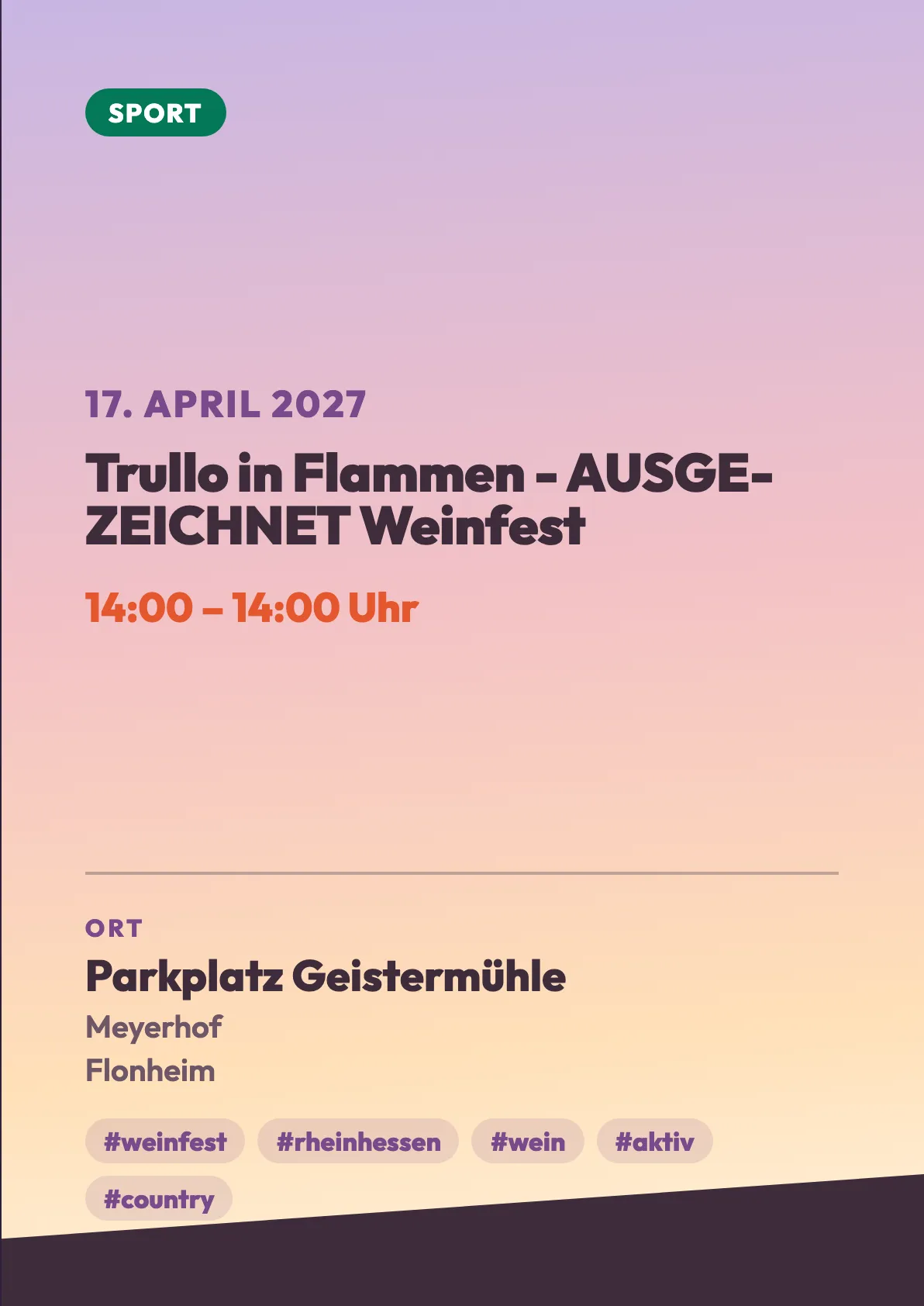 Veranstaltungsflyer