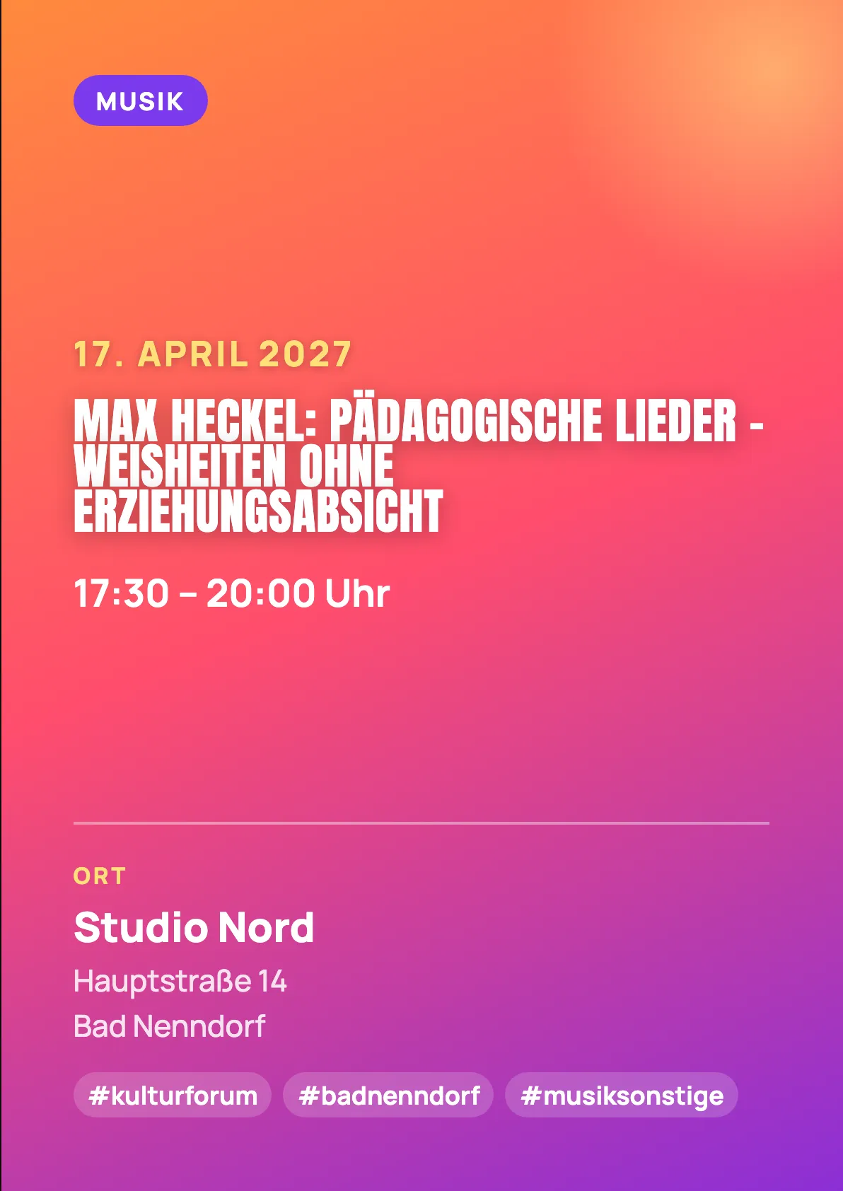Veranstaltungsflyer
