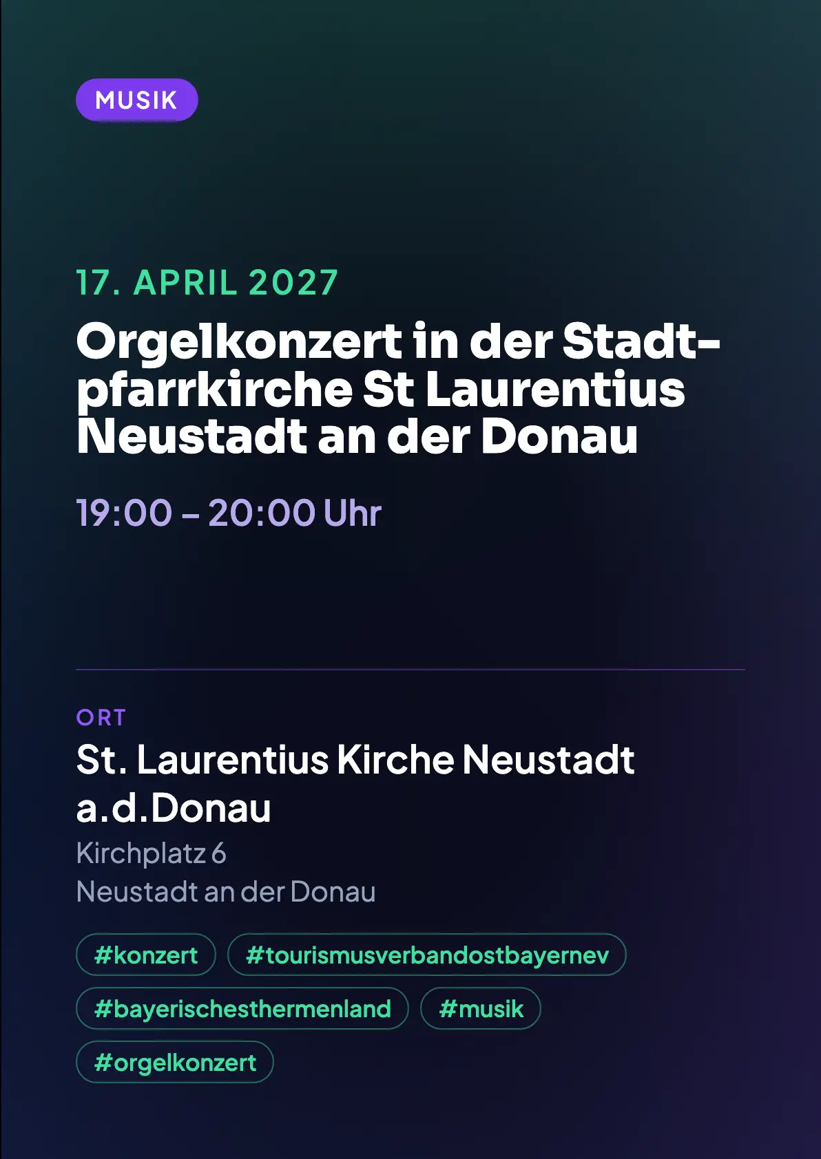 Veranstaltungsflyer