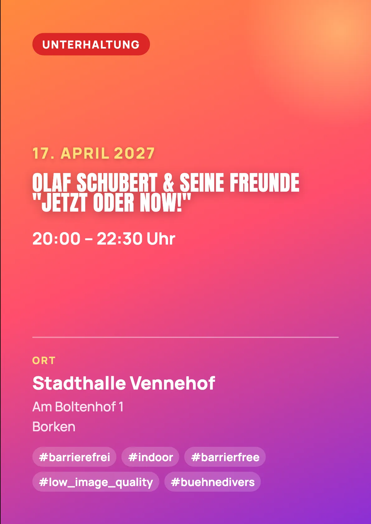 Veranstaltungsflyer