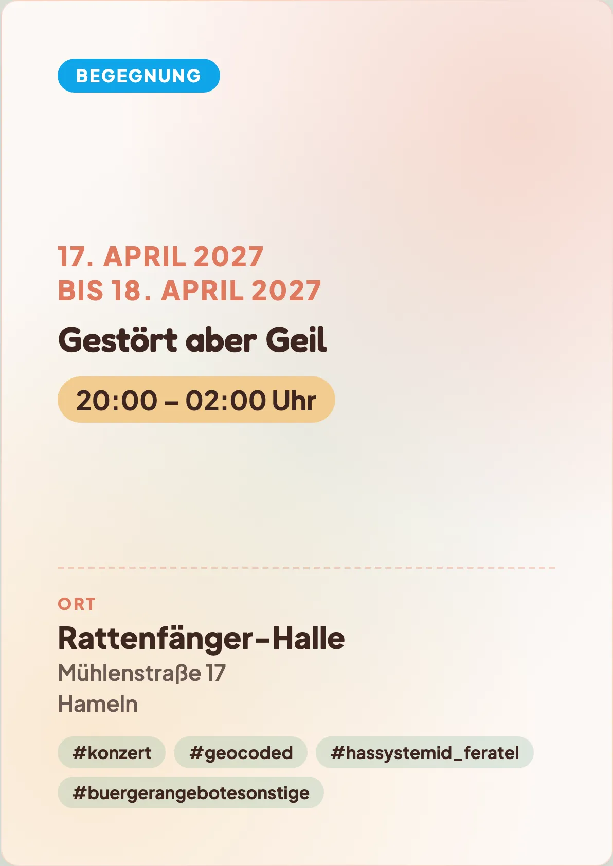 Veranstaltungsflyer