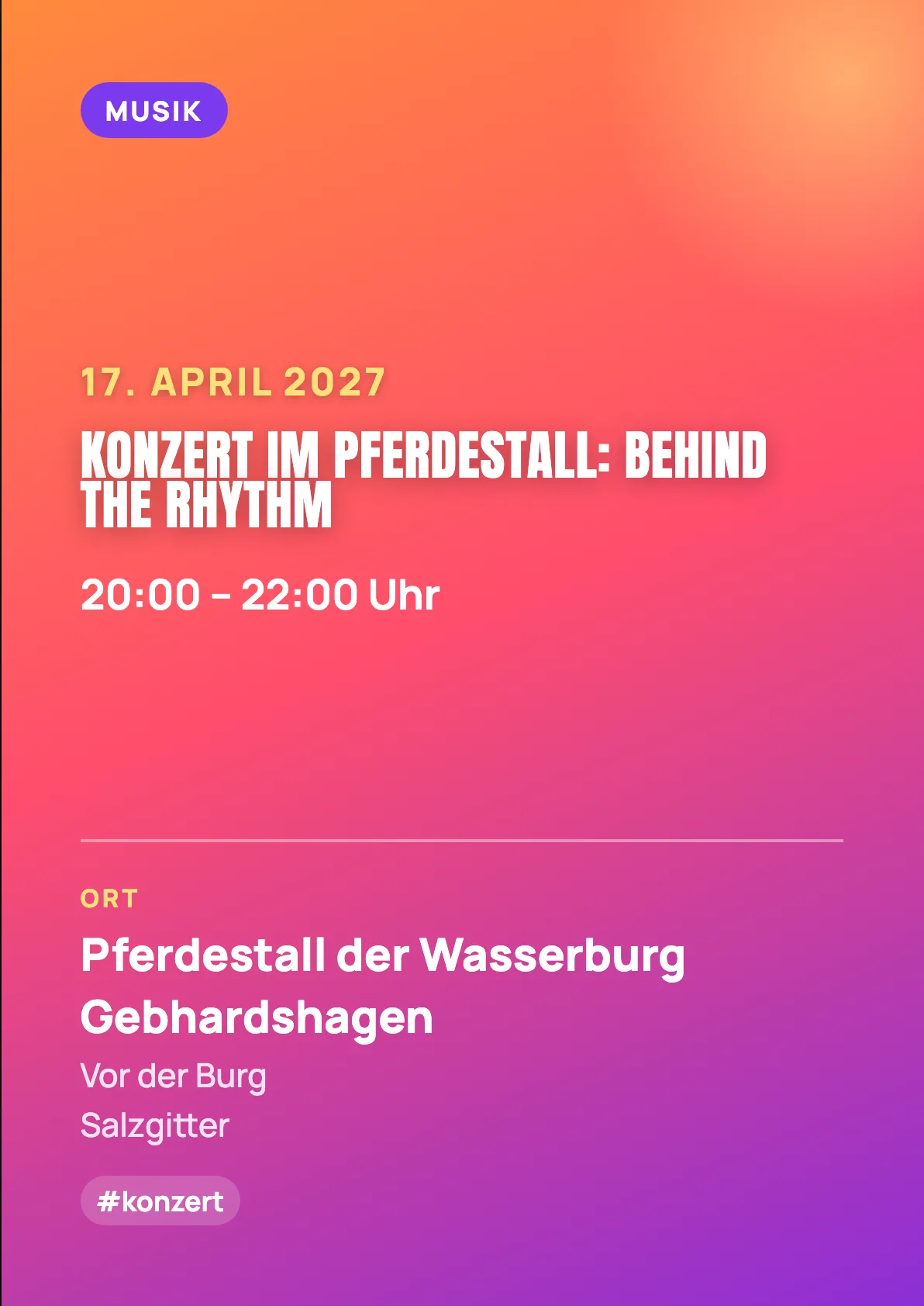 Veranstaltungsflyer