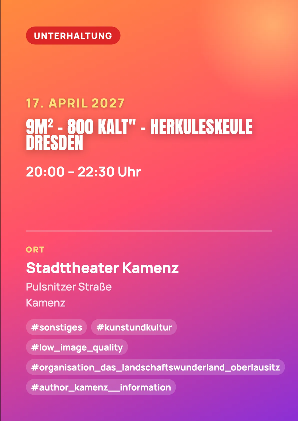 Veranstaltungsflyer
