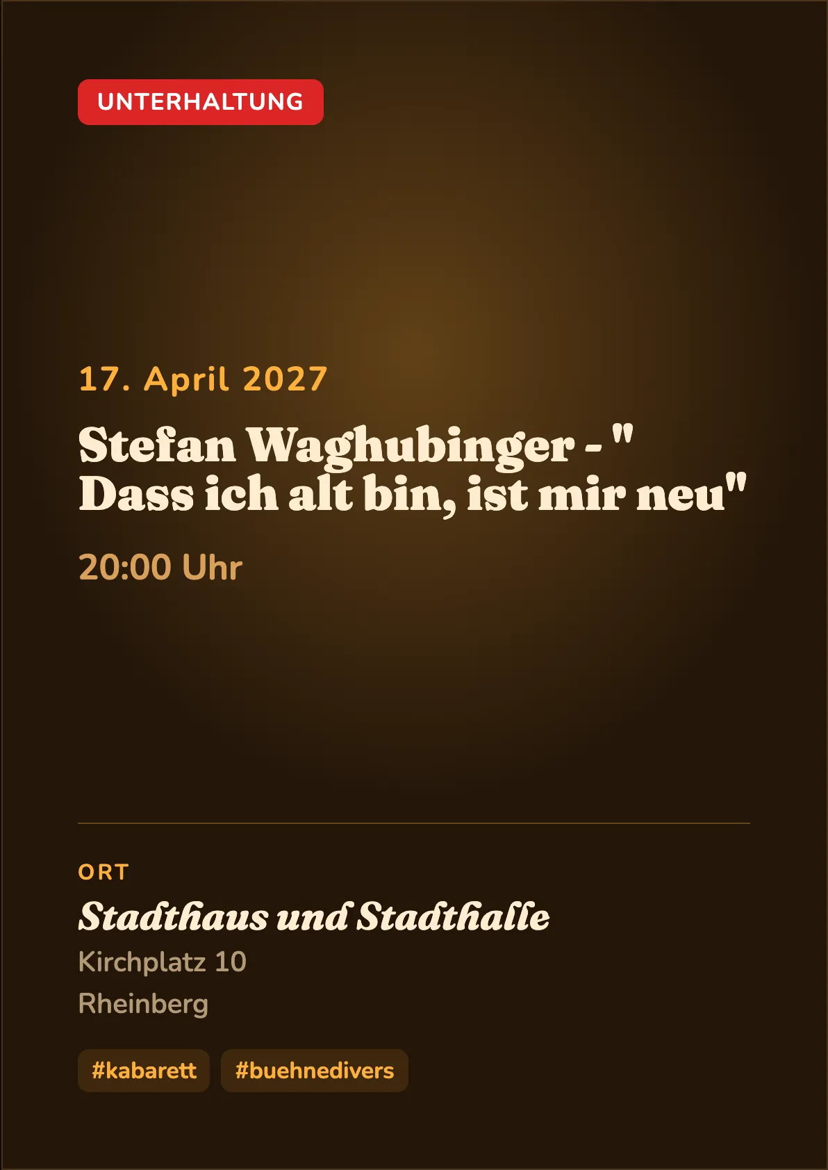 Veranstaltungsflyer