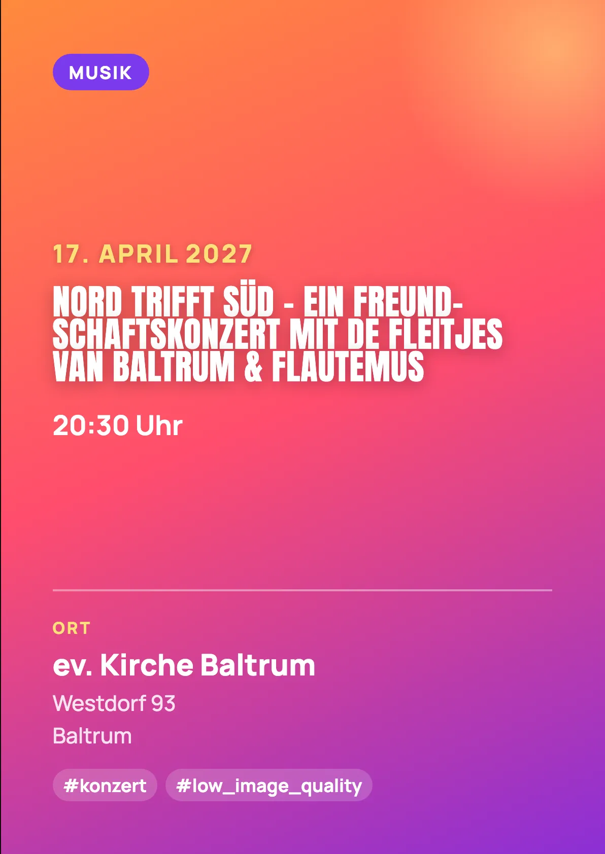 Veranstaltungsflyer