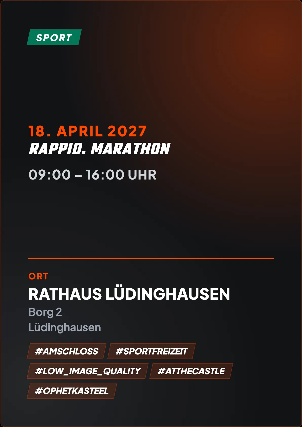 Veranstaltungsflyer