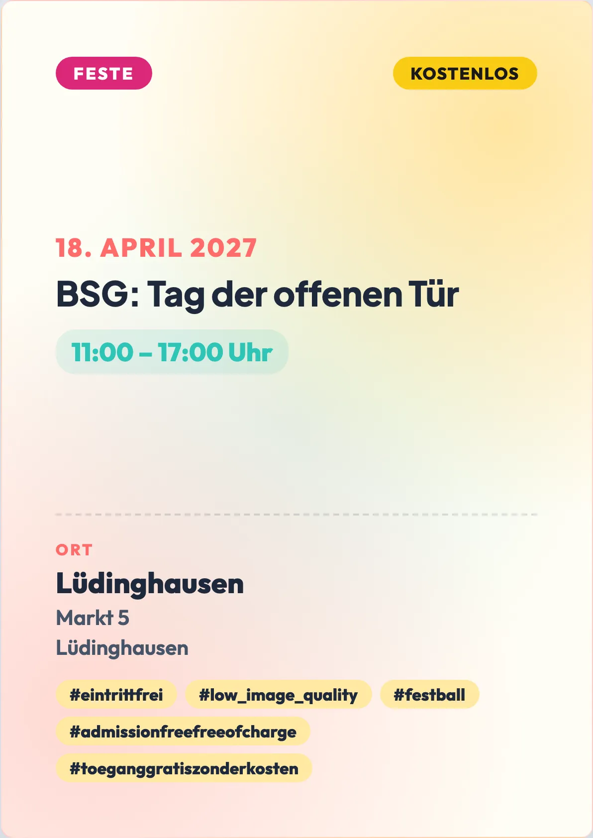 Veranstaltungsflyer