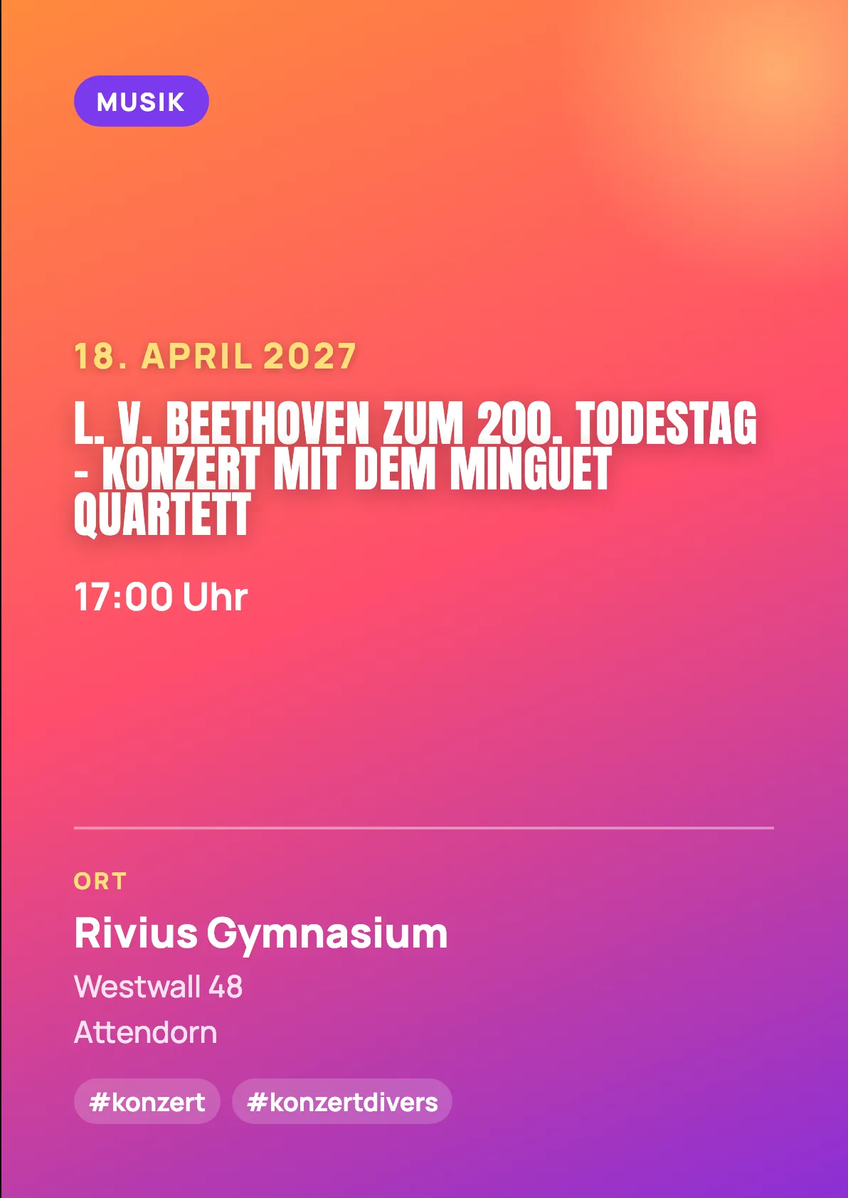 Veranstaltungsflyer
