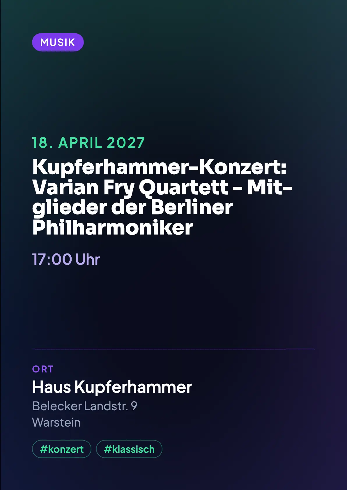 Veranstaltungsflyer