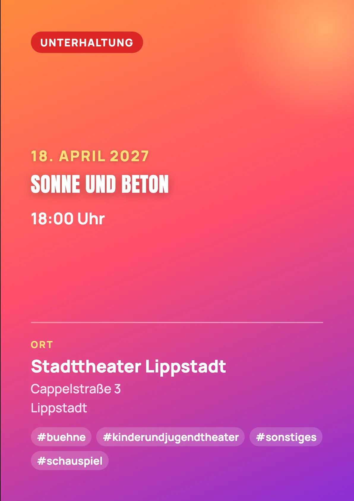 Veranstaltungsflyer