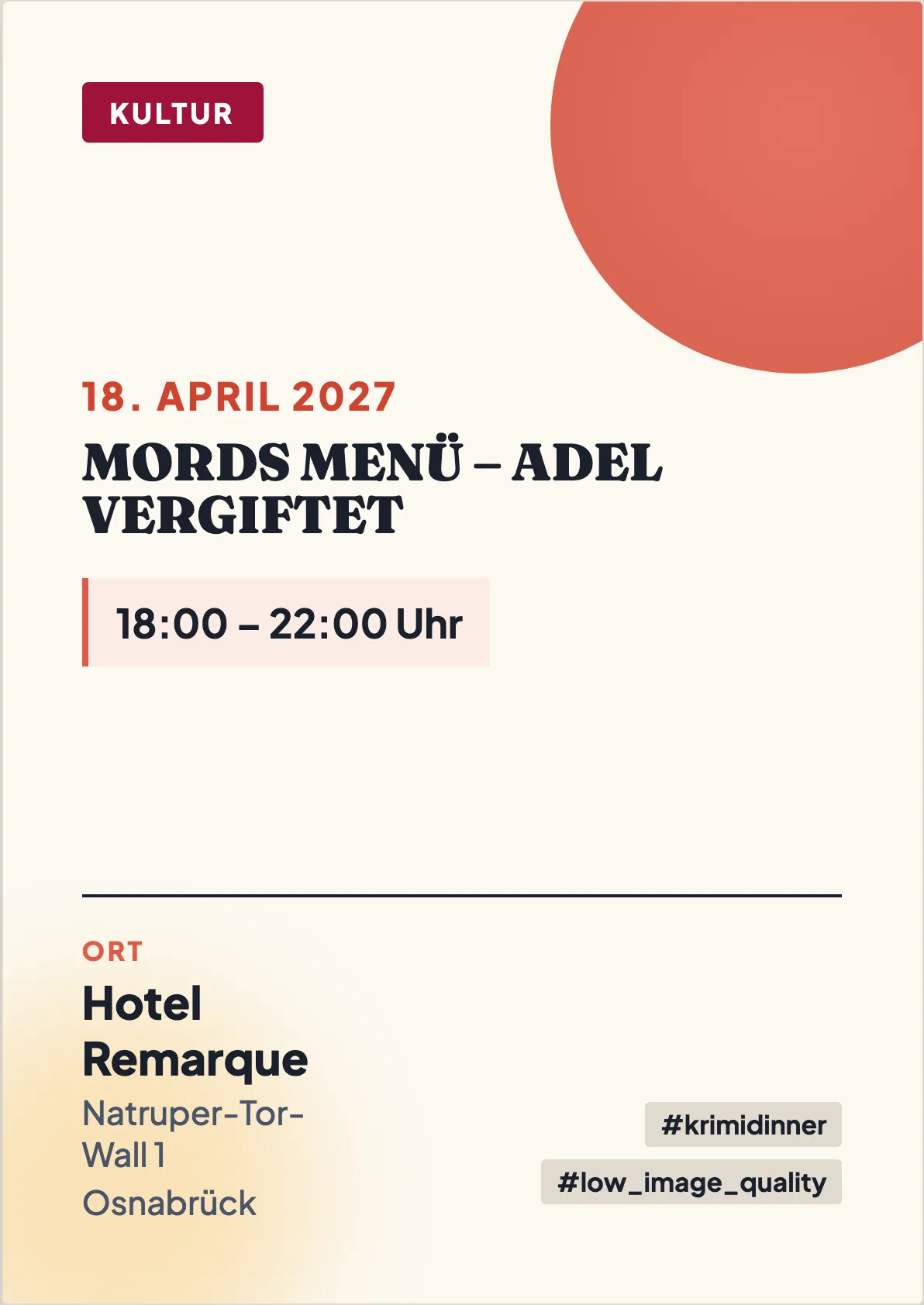 Veranstaltungsflyer