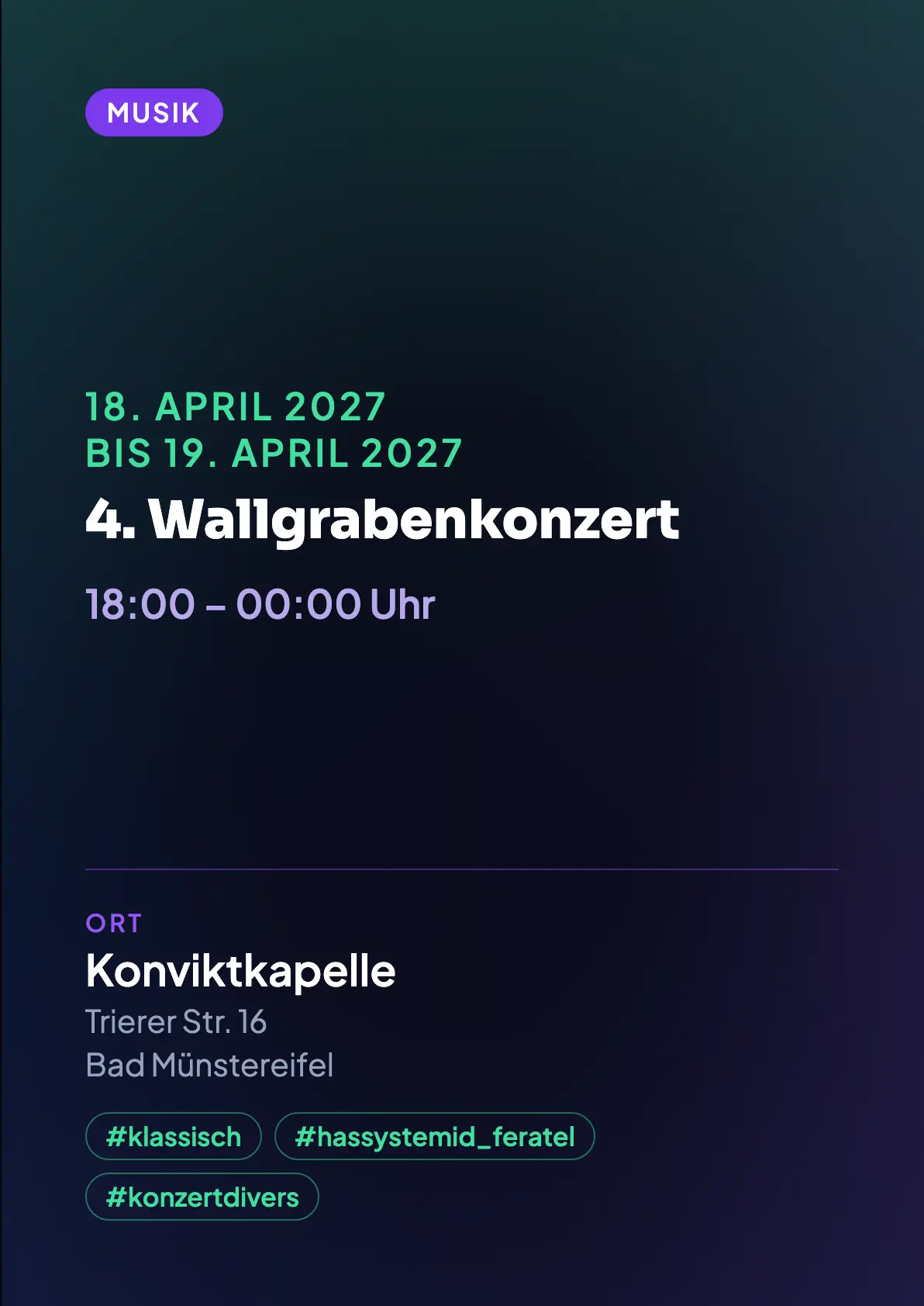 Veranstaltungsflyer