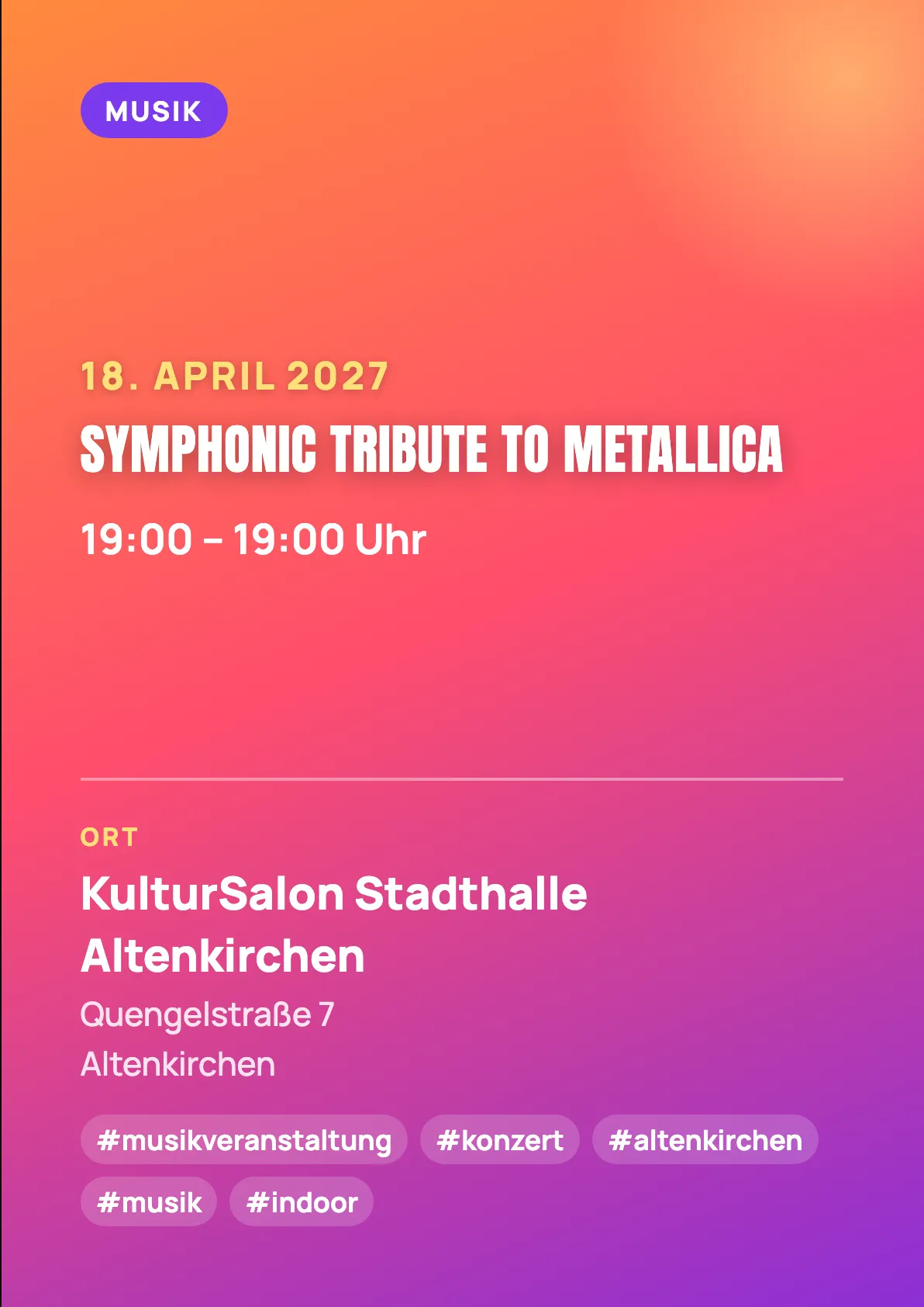 Veranstaltungsflyer