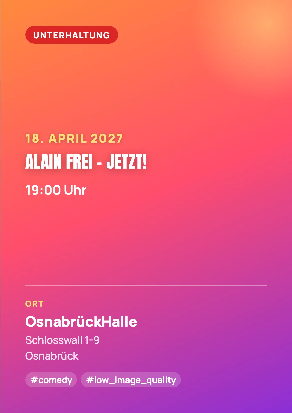 Veranstaltungsflyer