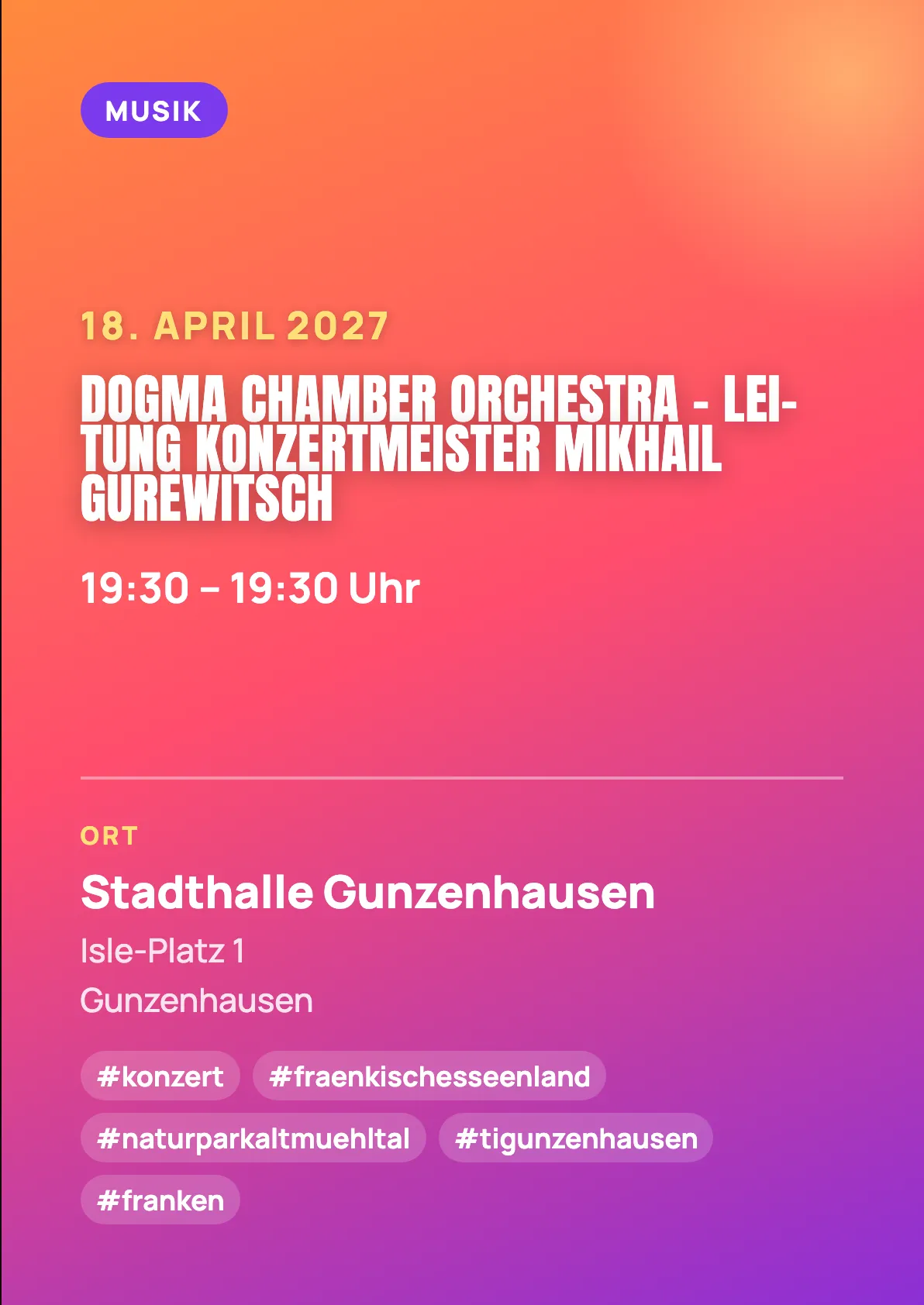 Veranstaltungsflyer
