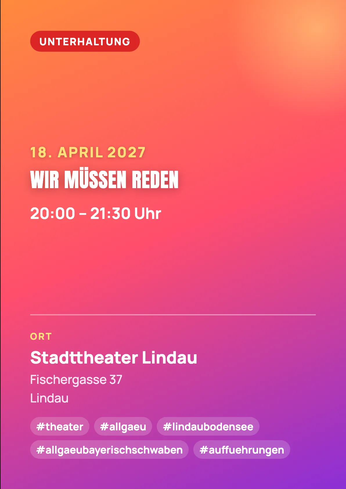 Veranstaltungsflyer