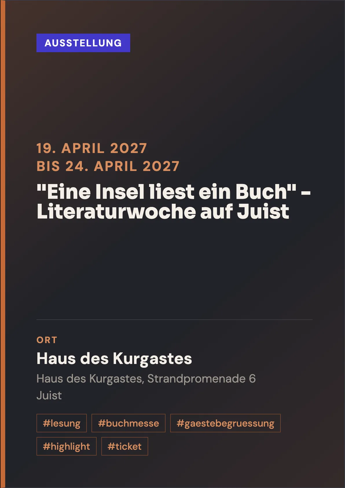 Veranstaltungsflyer