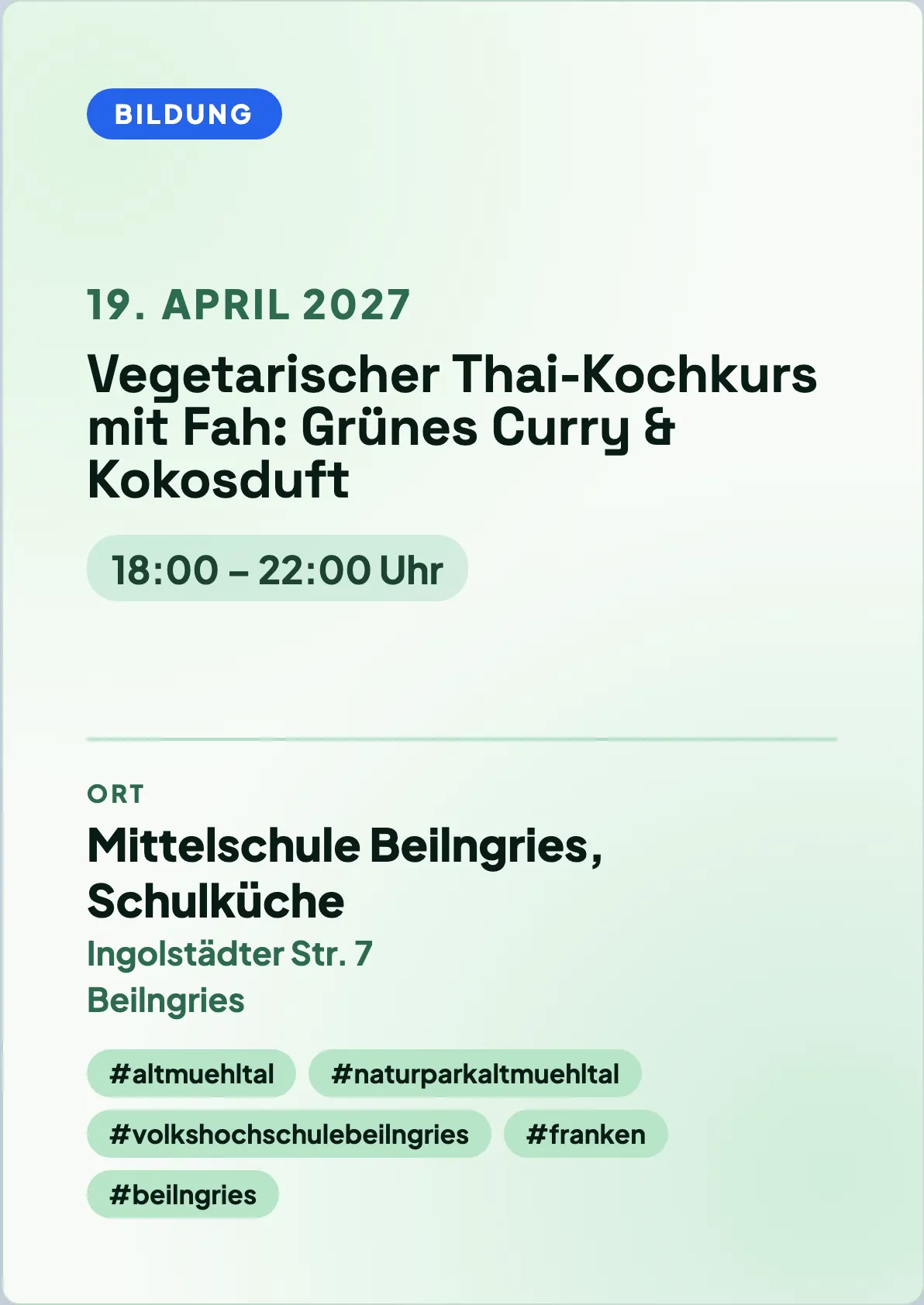 Veranstaltungsflyer