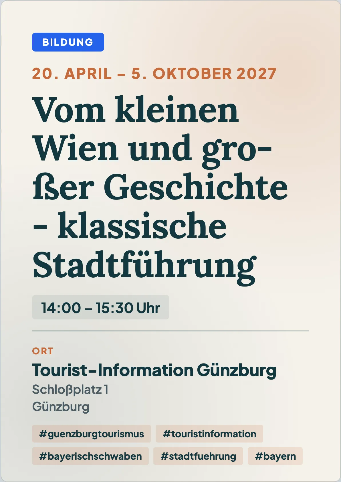 Veranstaltungsflyer