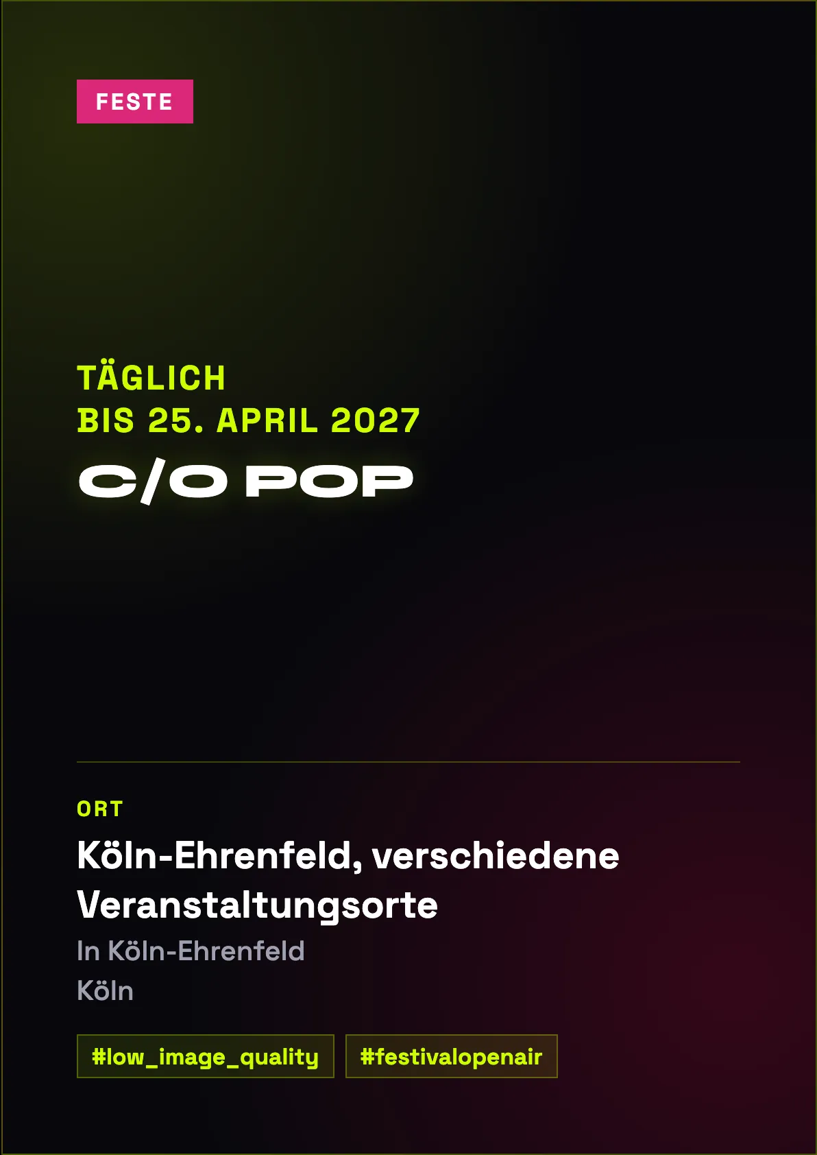 Veranstaltungsflyer